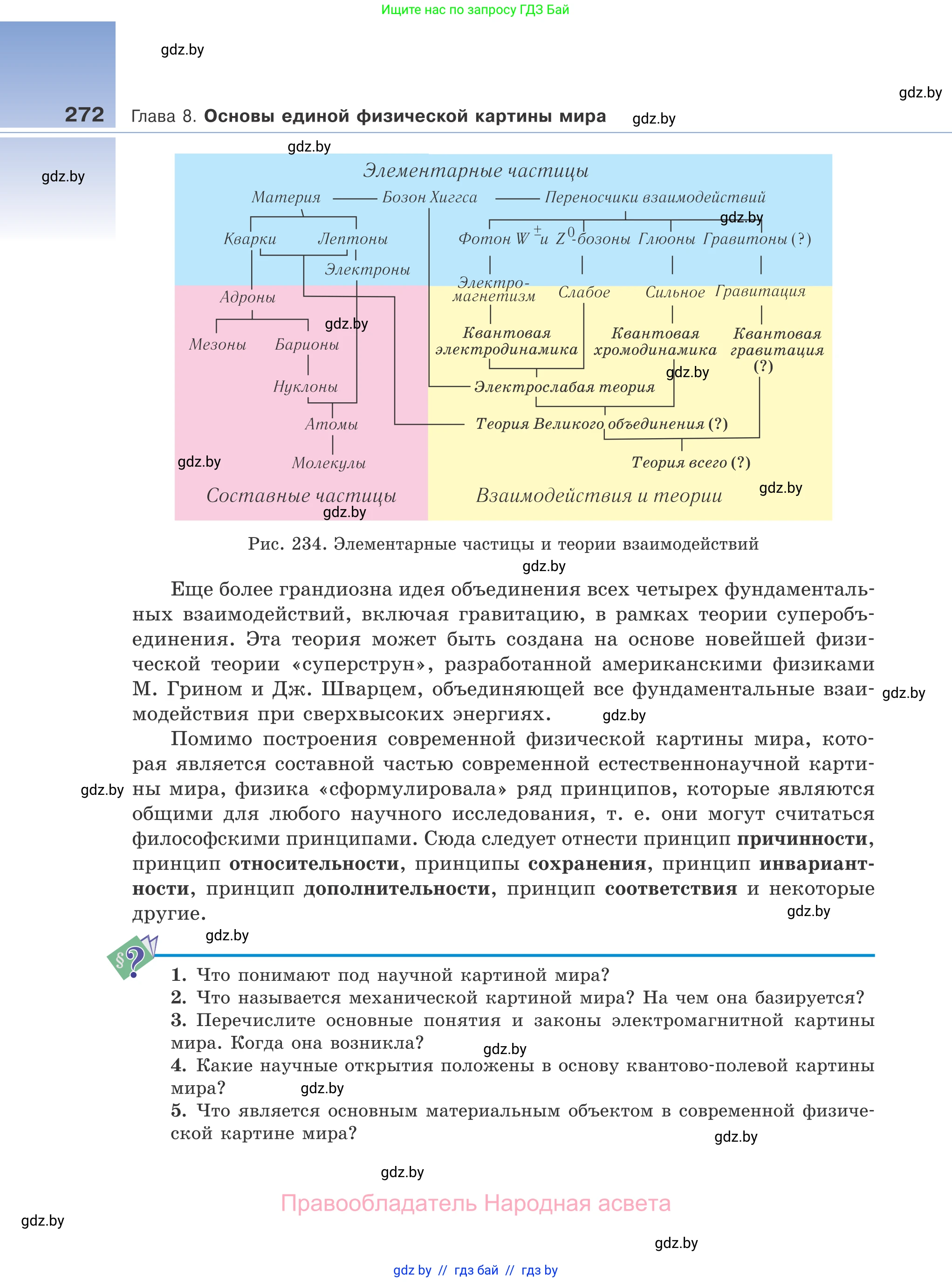 Физика, 11 класс Учебник, авторы: Жилко Виталий Владимирович, Маркович Леонид Григорьевич, Сокольский Анатолий Алексеевич, издательство Народная асвета, Минск, 2021, страница 272