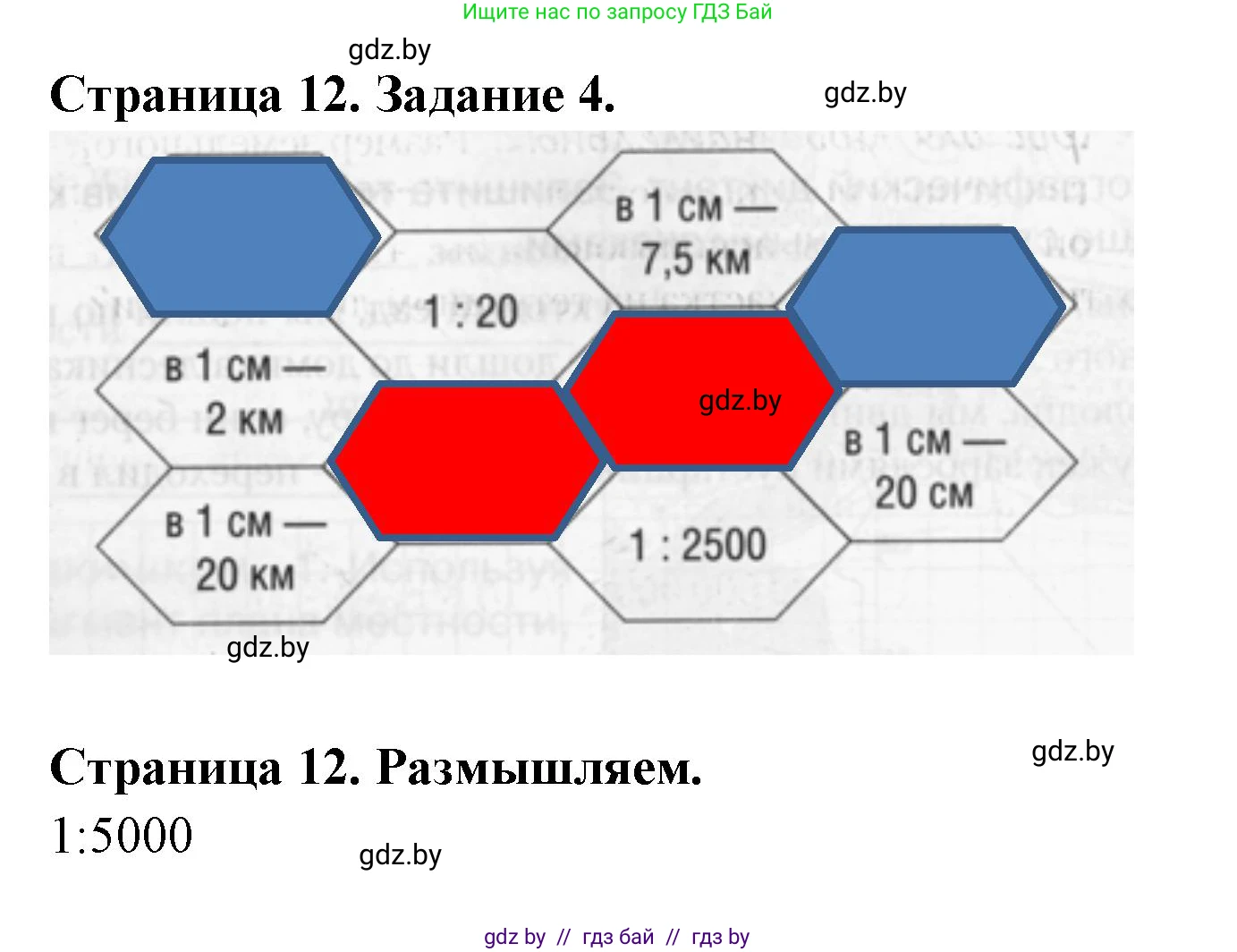 География, 6 класс рабочая тетрадь, авторы: Кольмакова Елена Генадьевна, Пикулик Валентина Владимировна, издательство Аверсэв, Минск, 2022, бирюзового цвета, страница 12, номер 4, Решение