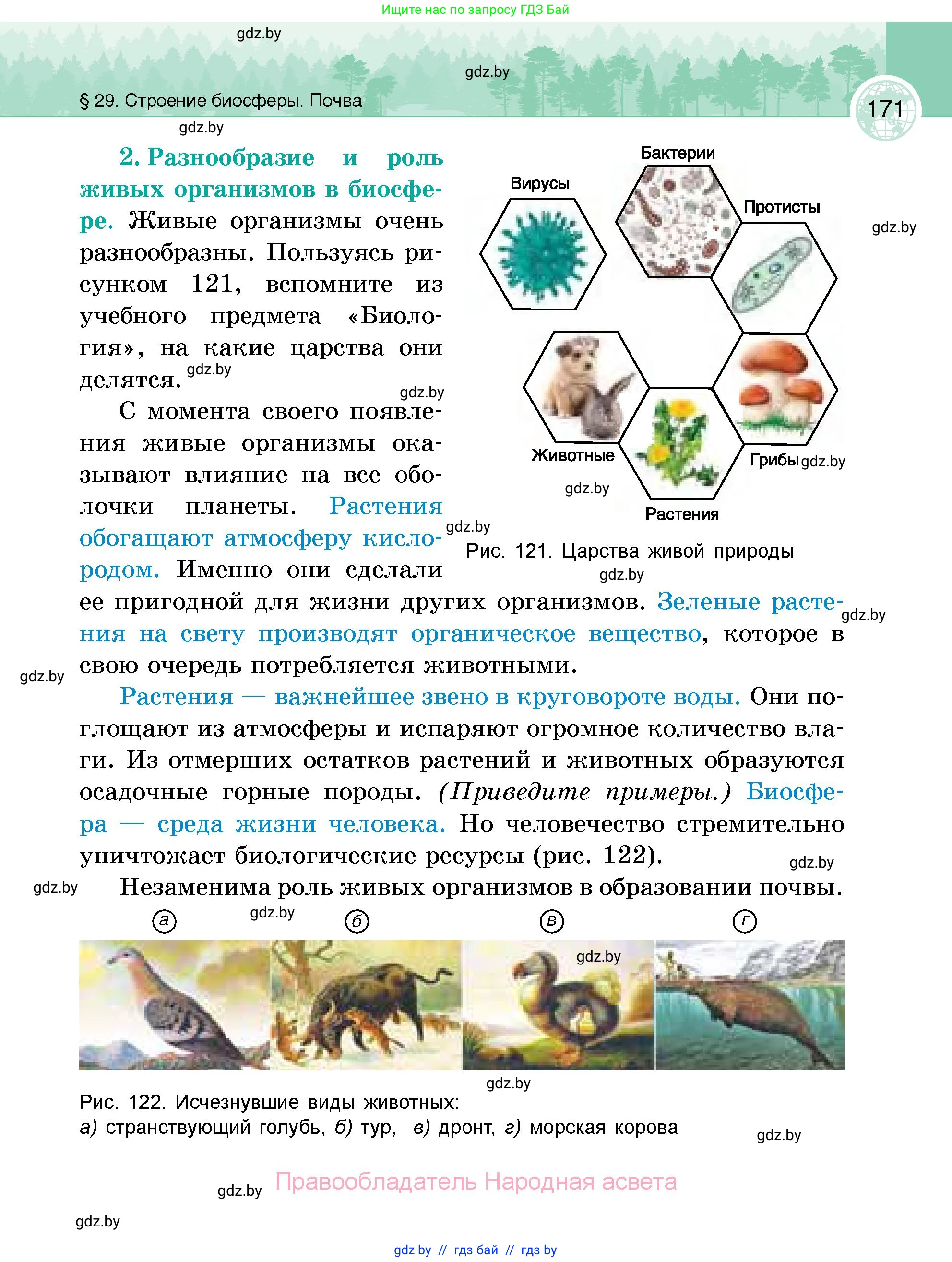 География, 6 класс Учебник, авторы: Кольмакова Елена Генадьевна, Пикулик Валентина Владимировна, издательство Народная асвета, Минск, 2022, страница 171