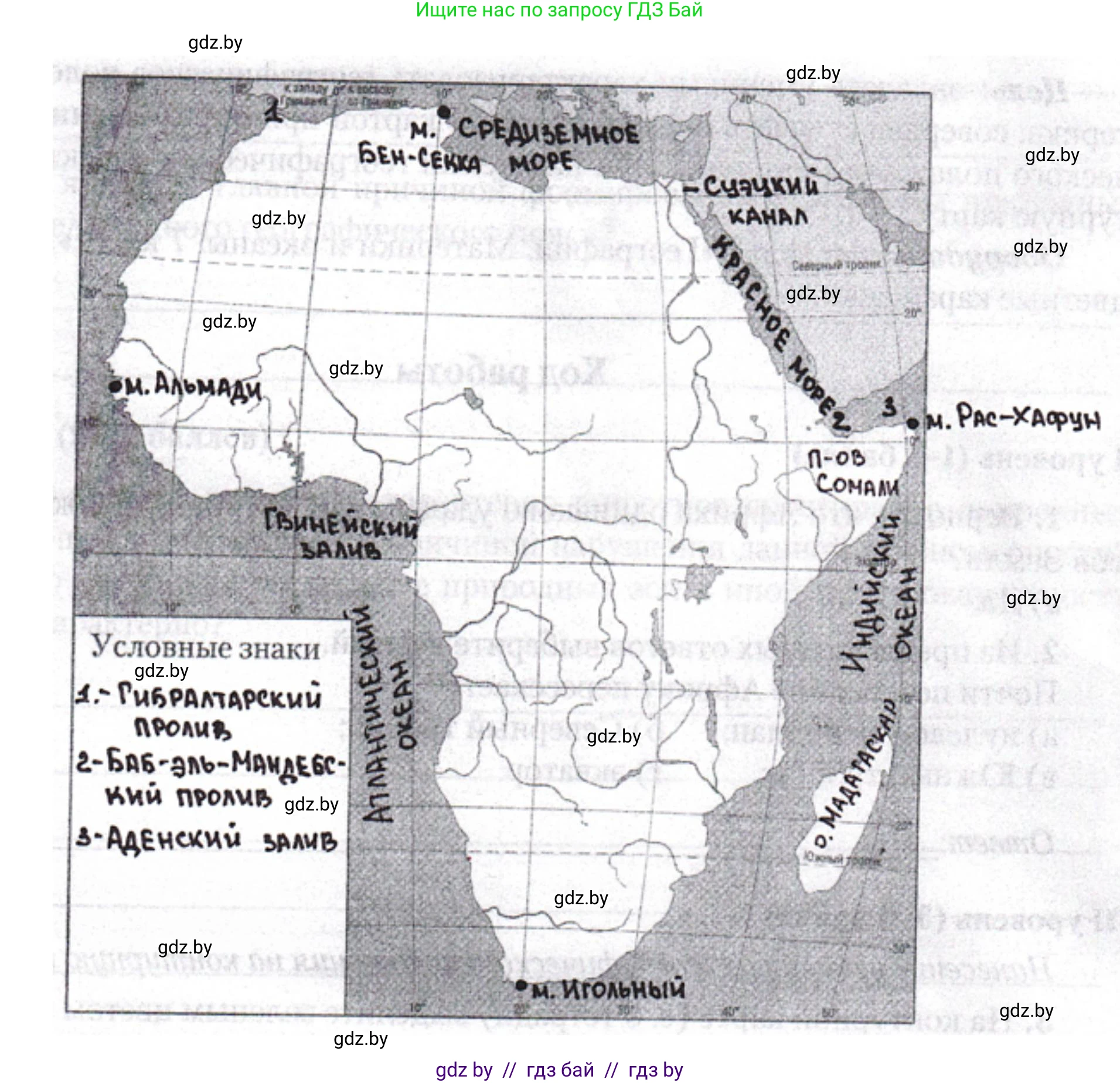 География, 7 класс тетрадь для практических и самостоятельных работ, авторы: Метельский Юрий Михайлович, Чайковская Людмила Ивановна, издательство Сэр-Вит, Минск, 2023, бирюзового цвета, страница 8, номер 5, Решение (продолжение 2)