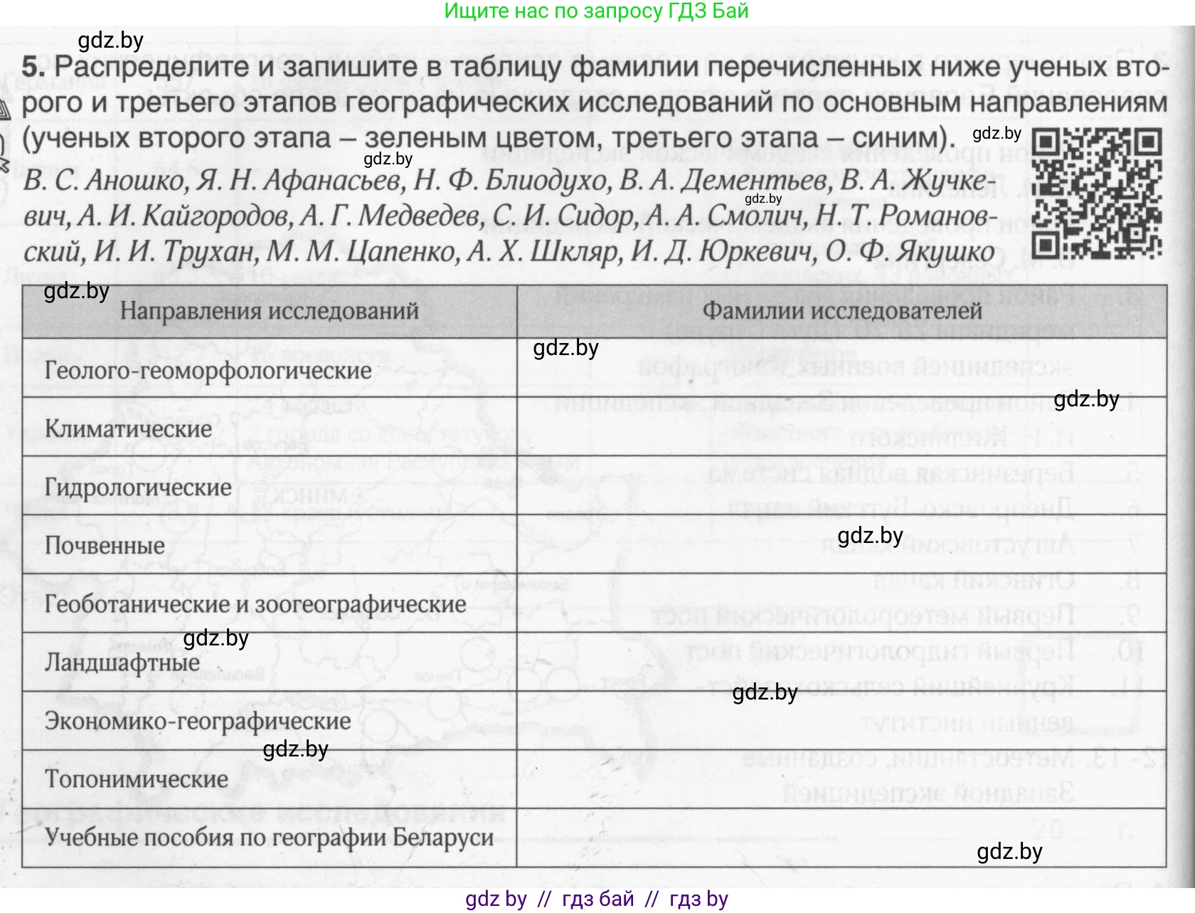 География, 9 класс рабочая тетрадь, авторы: Брилевский Михаил Николаевич, Климович Алеся Владимировна, издательство Белкартография, Минск, 2021, бирюзового цвета, страница 10, номер 5, Условие