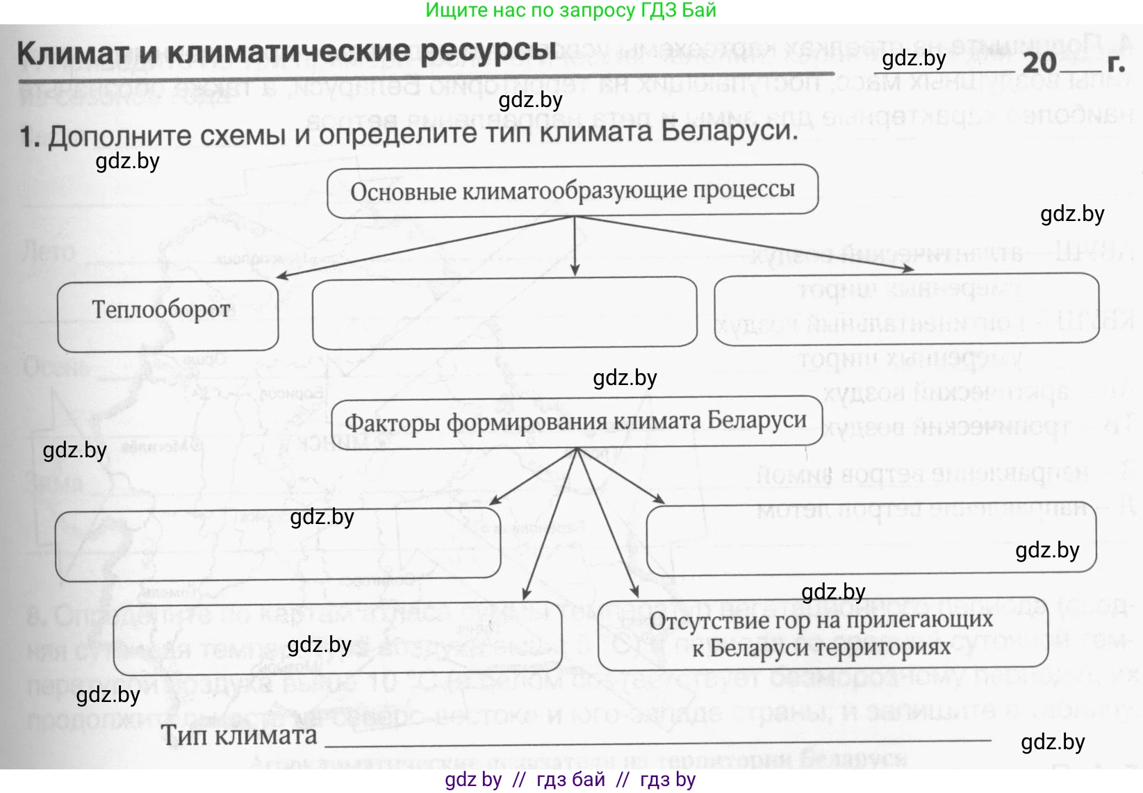 География, 9 класс рабочая тетрадь, авторы: Брилевский Михаил Николаевич, Климович Алеся Владимировна, издательство Белкартография, Минск, 2021, бирюзового цвета, страница 21, номер 1, Условие
