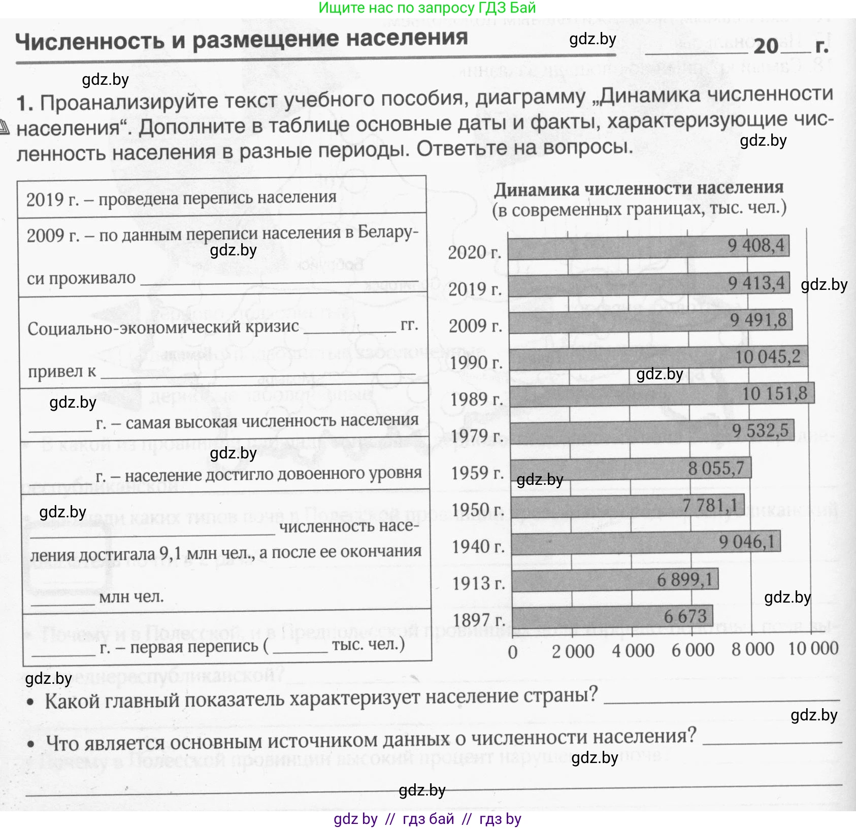 География, 9 класс рабочая тетрадь, авторы: Брилевский Михаил Николаевич, Климович Алеся Владимировна, издательство Белкартография, Минск, 2021, бирюзового цвета, страница 48, номер 1, Условие