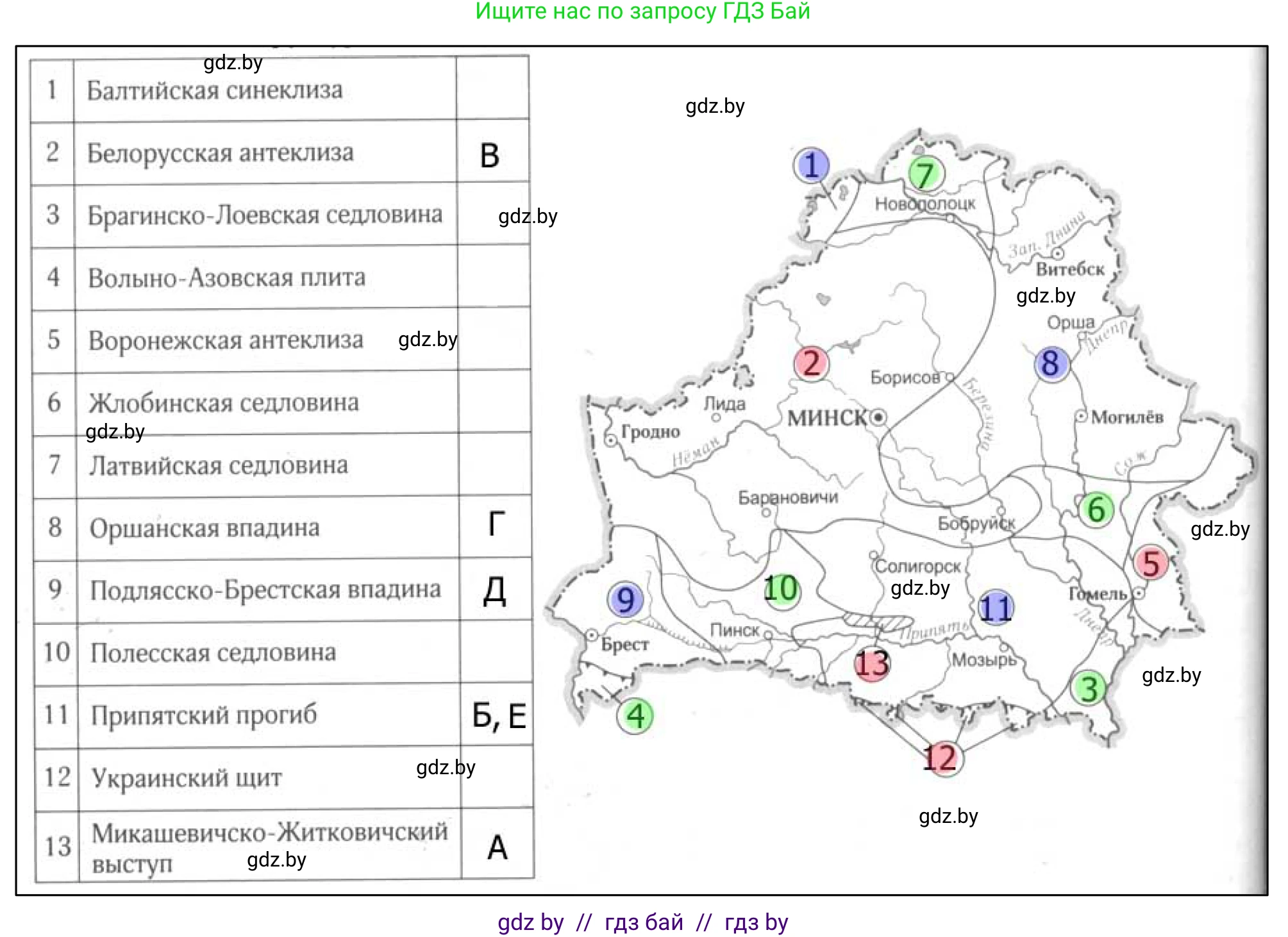 География, 9 класс рабочая тетрадь, авторы: Брилевский Михаил Николаевич, Климович Алеся Владимировна, издательство Белкартография, Минск, 2021, бирюзового цвета, страница 14, номер 5, Решение (продолжение 2)