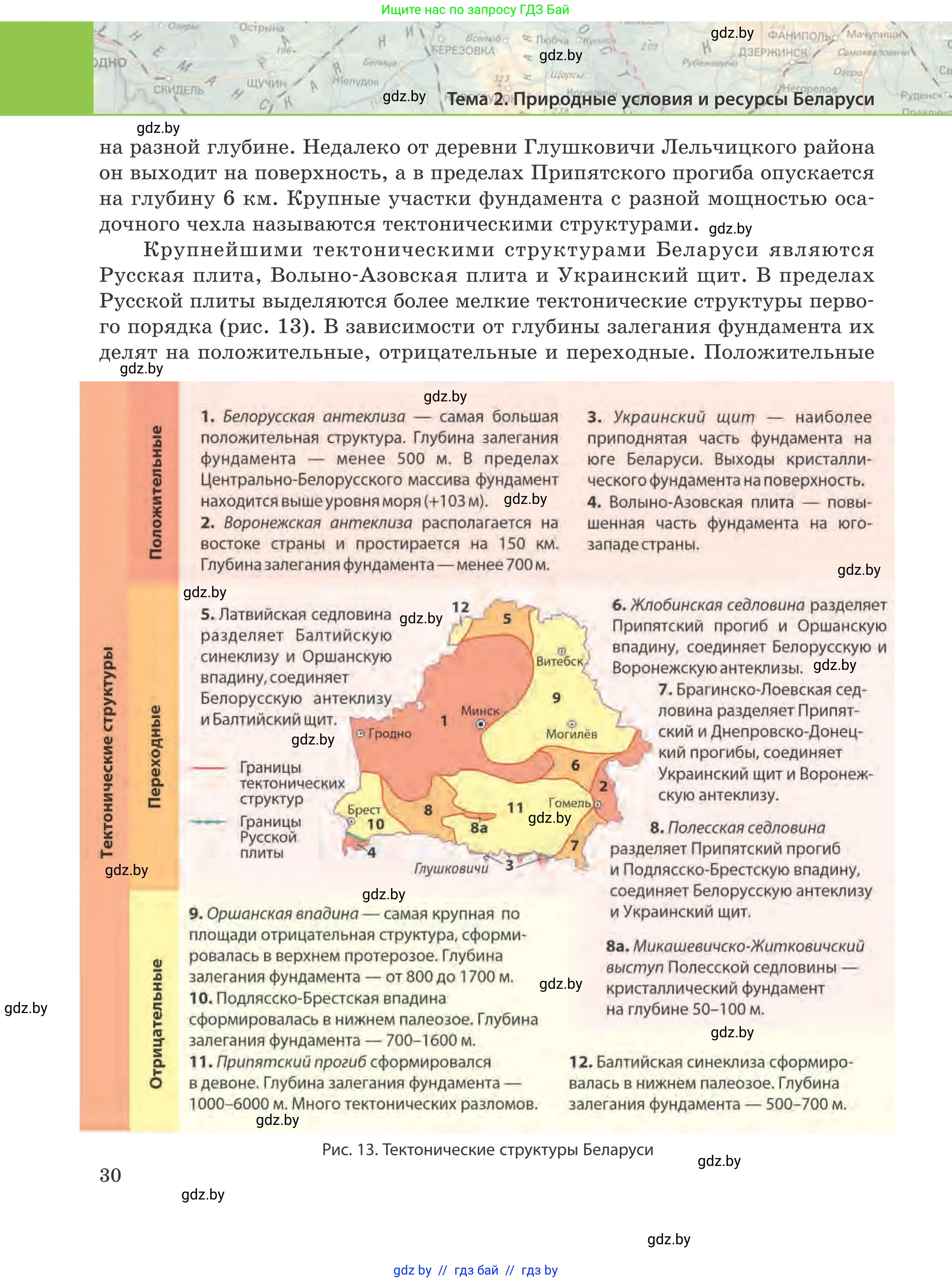 География, 9 класс Учебник, авторы: Брилевский Михаил Николаевич, Климович Алеся Владимировна, издательство Адукацыя i выхаванне, Минск, 2025, страница 30