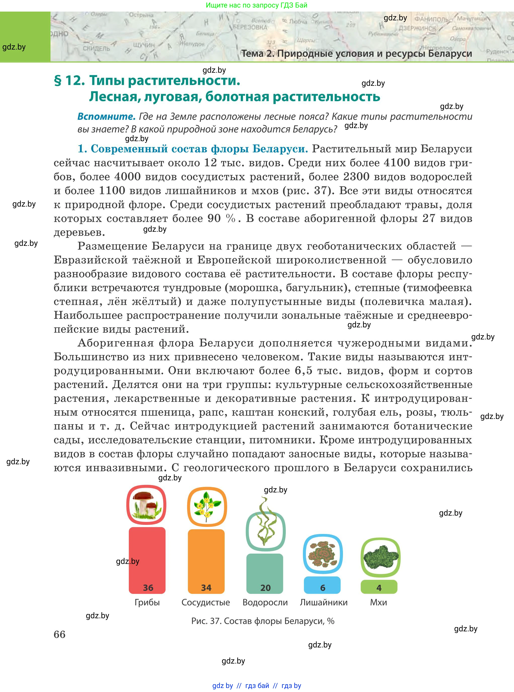 География, 9 класс Учебник, авторы: Брилевский Михаил Николаевич, Климович Алеся Владимировна, издательство Адукацыя i выхаванне, Минск, 2025, страница 66