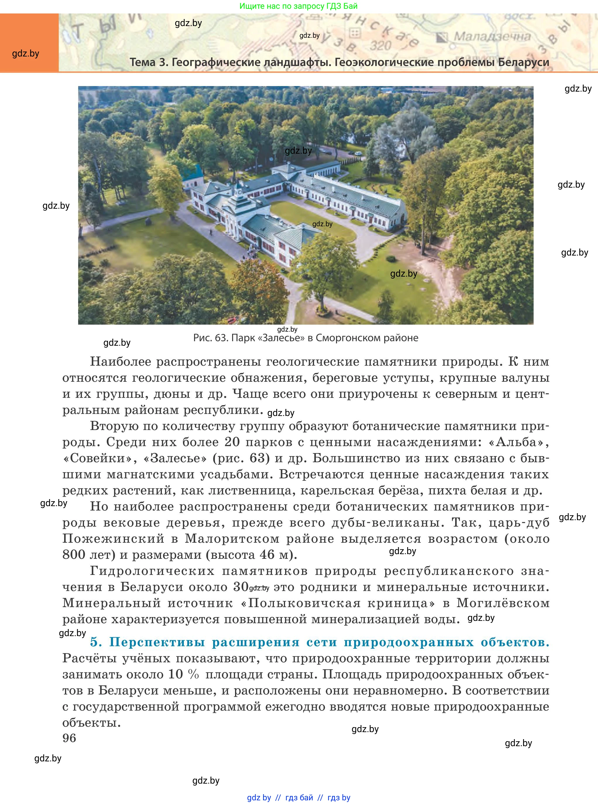 География, 9 класс Учебник, авторы: Брилевский Михаил Николаевич, Климович Алеся Владимировна, издательство Адукацыя i выхаванне, Минск, 2025, страница 96