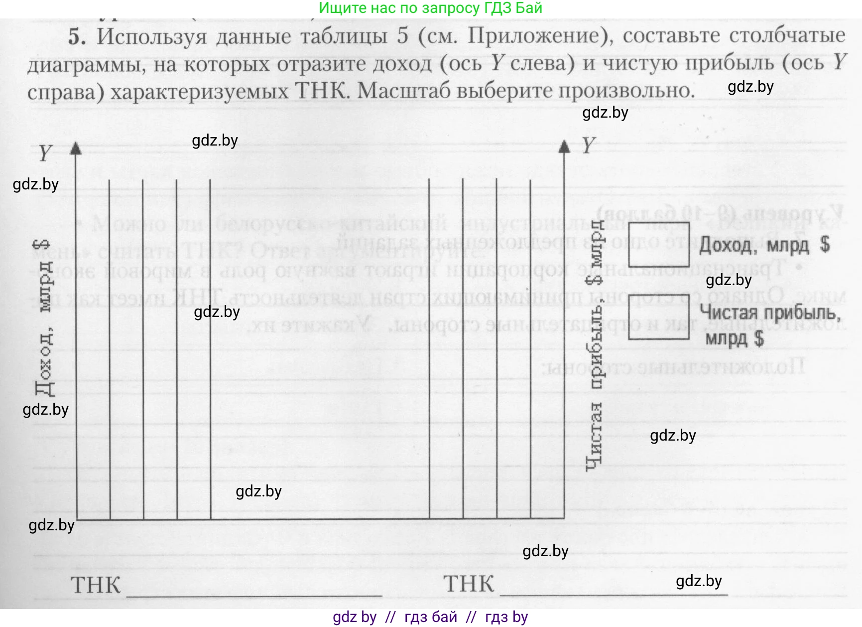 География, 10 класс тетрадь для практических и самостоятельных работ, автор: Метельский Юрий Михайлович, издательство Сэр-Вит, Минск, 2020, салатового цвета, страница 13, номер 5, Условие