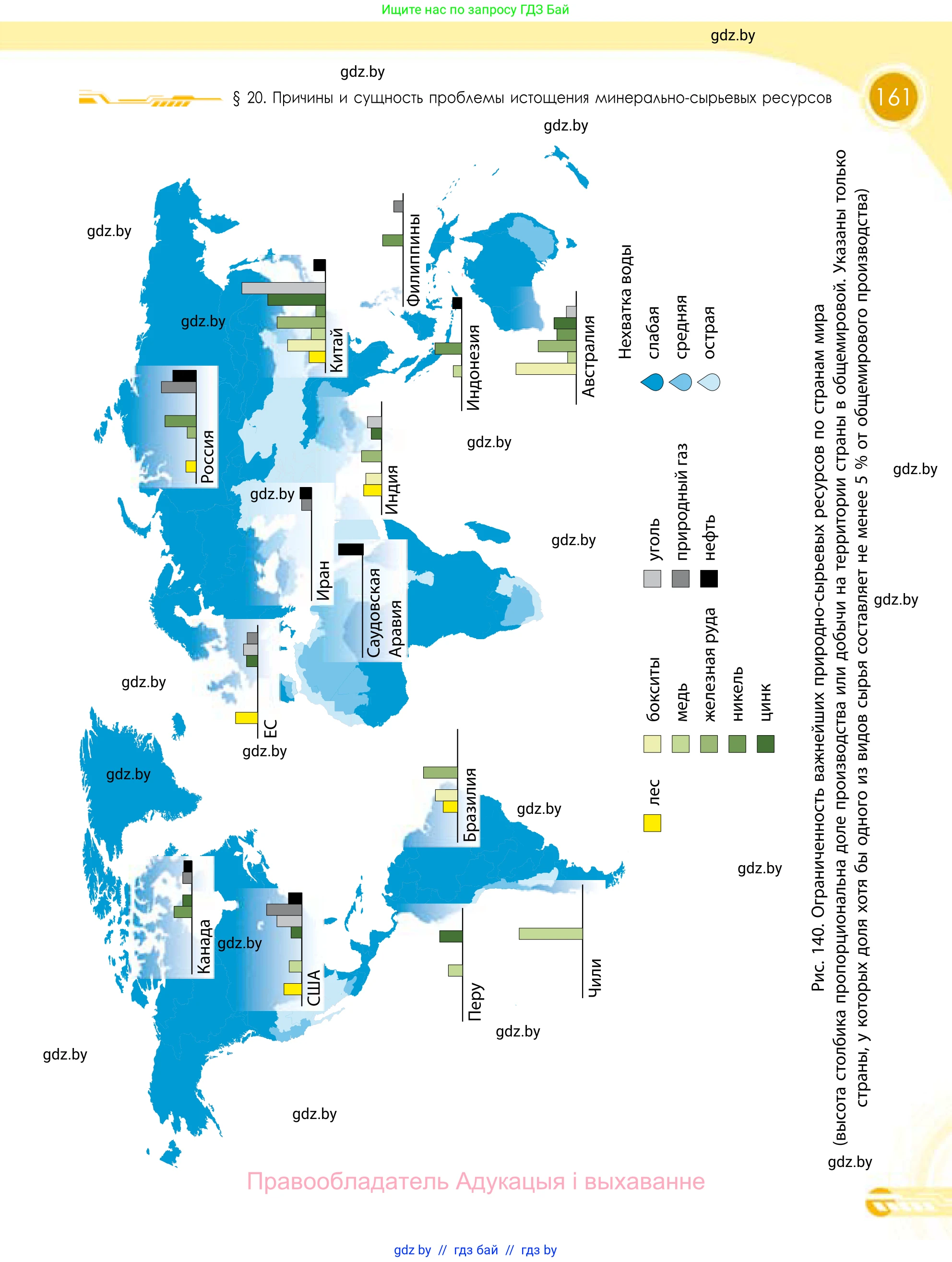 География, 11 класс Учебник, авторы: Витченко Александр Николаевич, Антипова Екатерина Анатольевна, Гузова Ольга Николаевна, издательство Адукацыя i выхаванне, Минск, 2021, страница 161