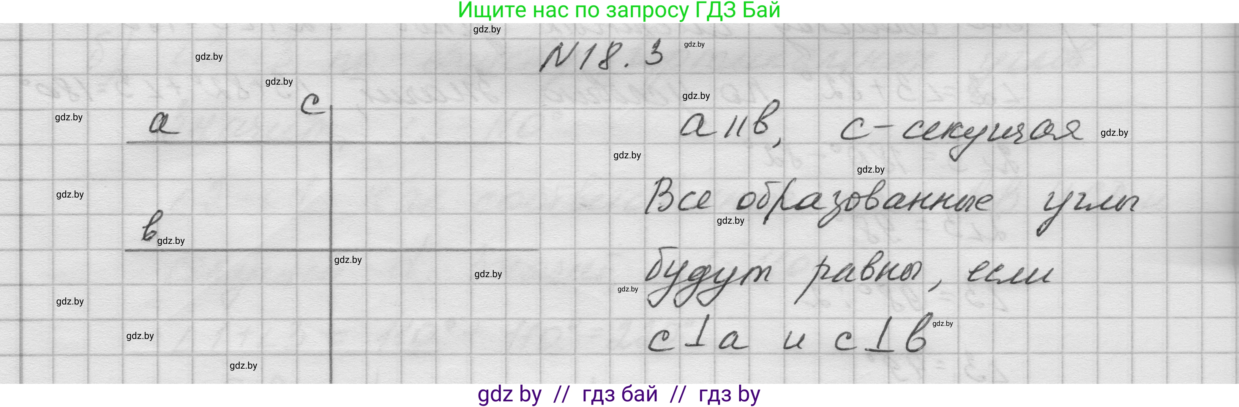 Геометрия, 7-9 класс Сборник задач, авторы: Кононов Сергей Гаврилович, Адамович Тамара Антоновна, Ефимцева Ирина Валерьяновна, Ячейко Таиса Владимировна, издательство Народная асвета, Минск, 2023, страница 38, номер 18.3, Решение 1