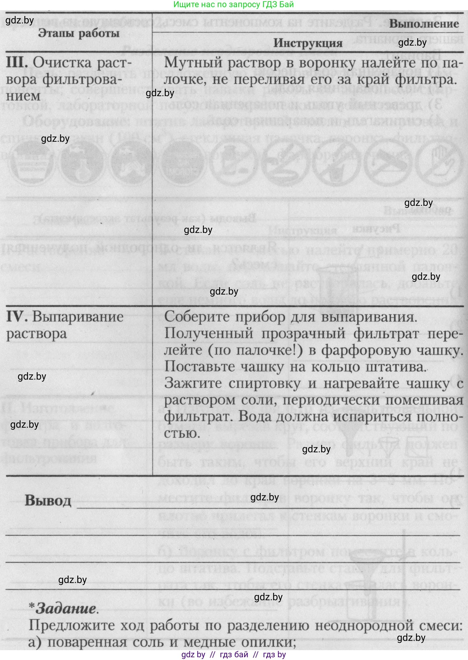 Химия, 7 класс Тетрадь для практических работ, автор: Борушко Ирина Ивановна, издательство Сэр-Вит, Минск, 2022, розового цвета, Часть 1, страница 10, Условие (продолжение 4)