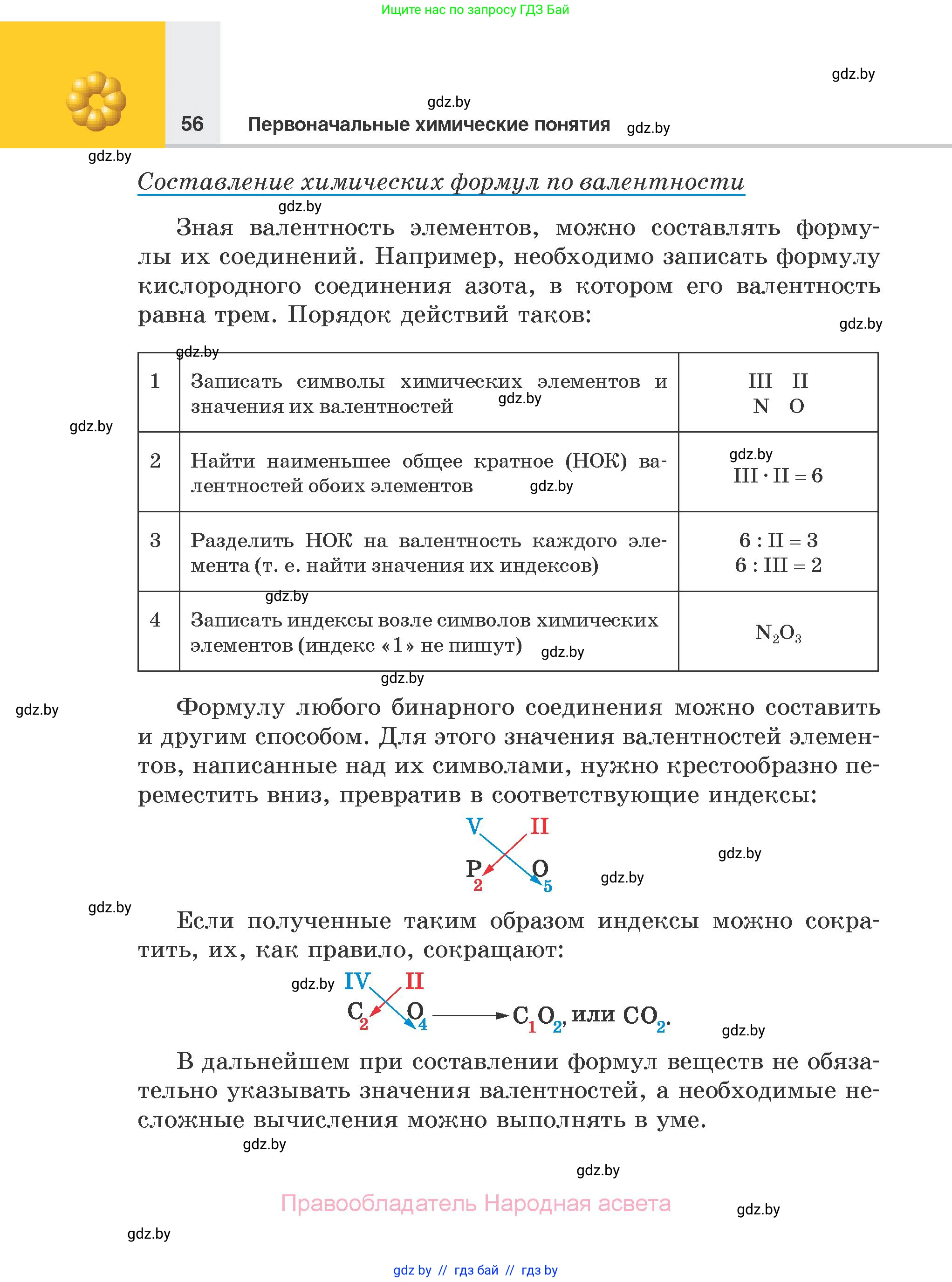 Химия, 7 класс Учебник, авторы: Шиманович Игорь Евгеньевич, Красицкий Василий Анатольевич, Сечко Ольга Ивановна, Хвалюк Виктор Николаевич, издательство Народная асвета, Минск, 2023, зелёного цвета, страница 56