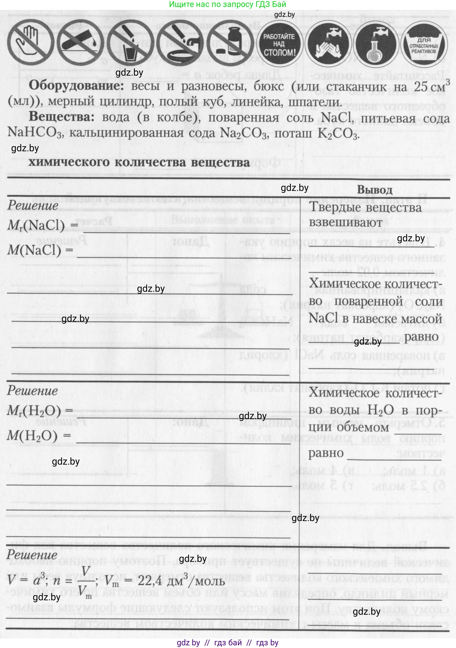 Химия, 8 класс Тетрадь для практических работ, автор: Борушко Ирина Ивановна, издательство Сэр-Вит, Минск, 2022, розового цвета, Часть 1, страница 6, Условие (продолжение 2)