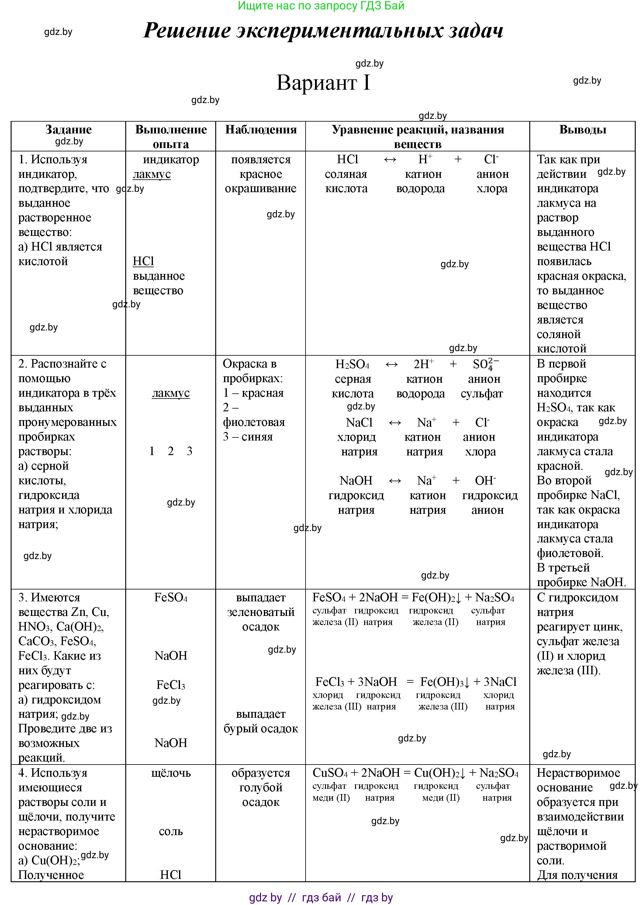 Химия, 8 класс Тетрадь для практических работ, автор: Борушко Ирина Ивановна, издательство Сэр-Вит, Минск, 2022, розового цвета, Часть 1, страница 14, Решение
