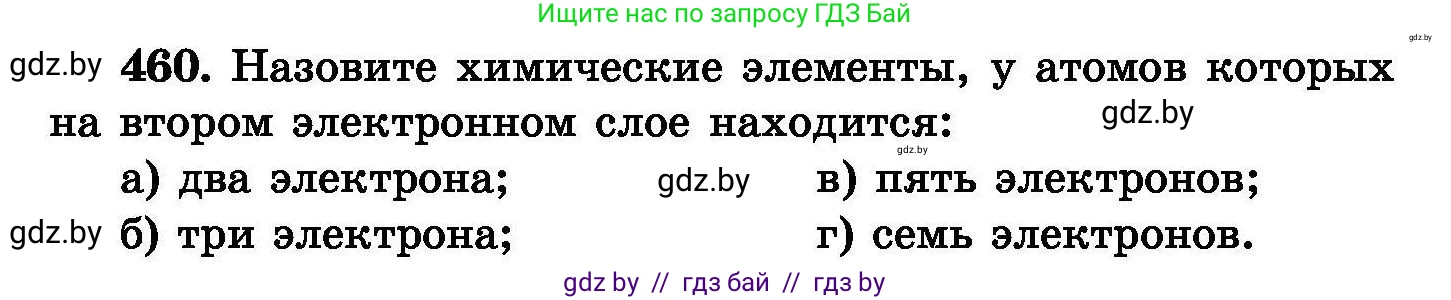 Химия, 8 класс Сборник задач, авторы: Хвалюк Виктор Николаевич, Резяпкин Виктор Ильич, издательство Адукацыя i выхаванне, Минск, 2019, голубого цвета, страница 84, номер 460, Условие
