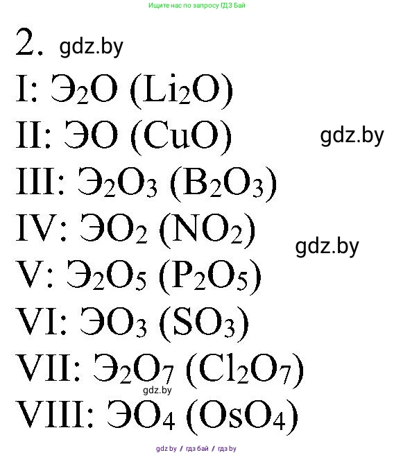 Химия, 8 класс Учебник, авторы: Шиманович Игорь Евгеньевич, Красицкий Василий Анатольевич, Сечко Ольга Ивановна, Хвалюк Виктор Николаевич, издательство Адукацыя i выхаванне, Минск, 2024, страница 55, номер 2, Решение