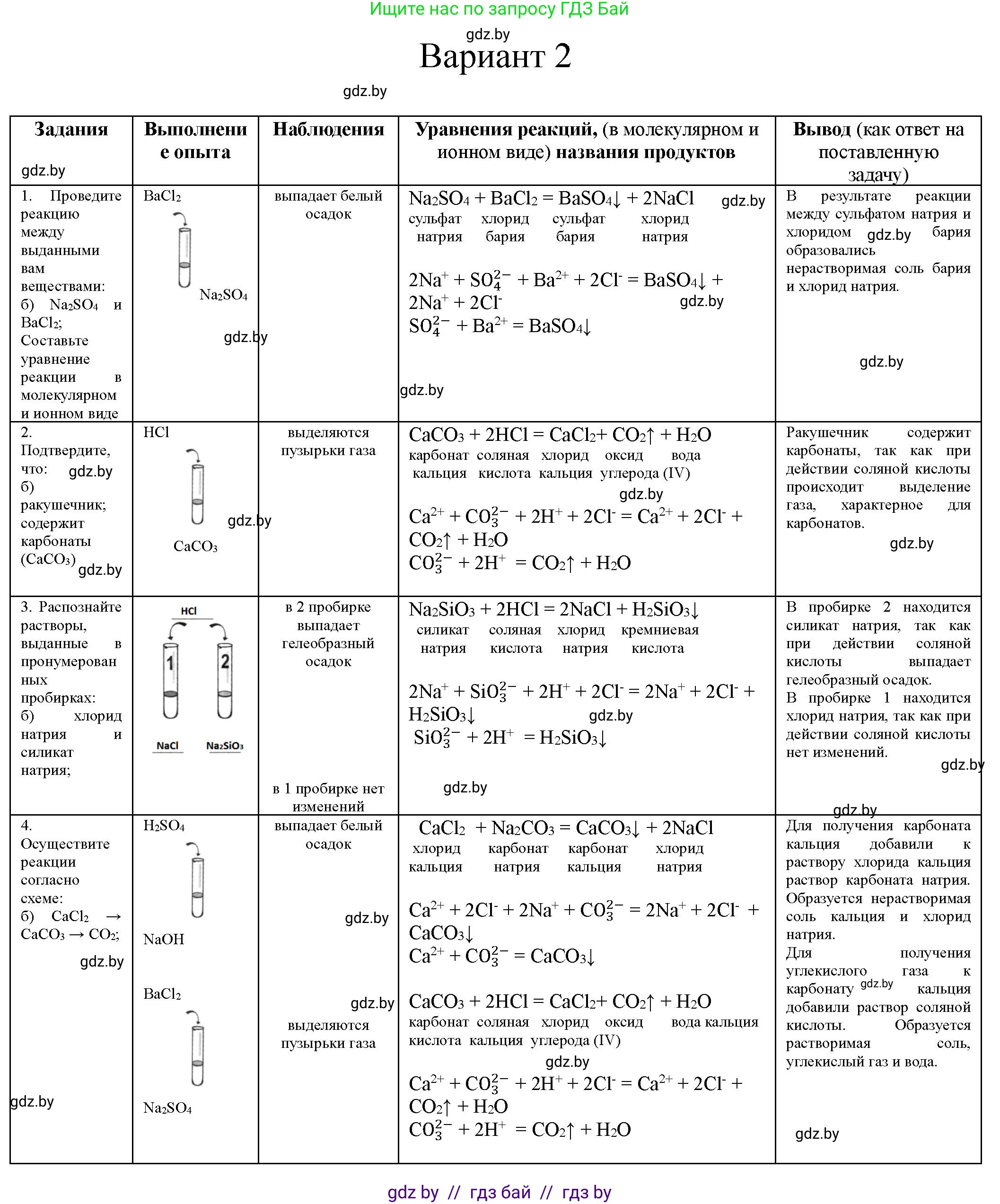 Химия, 9 класс Тетрадь для практических работ, автор: Борушко Ирина Ивановна, издательство Сэр-Вит, Минск, 2022, бирюзового цвета, Часть 1, страница 17, Решение