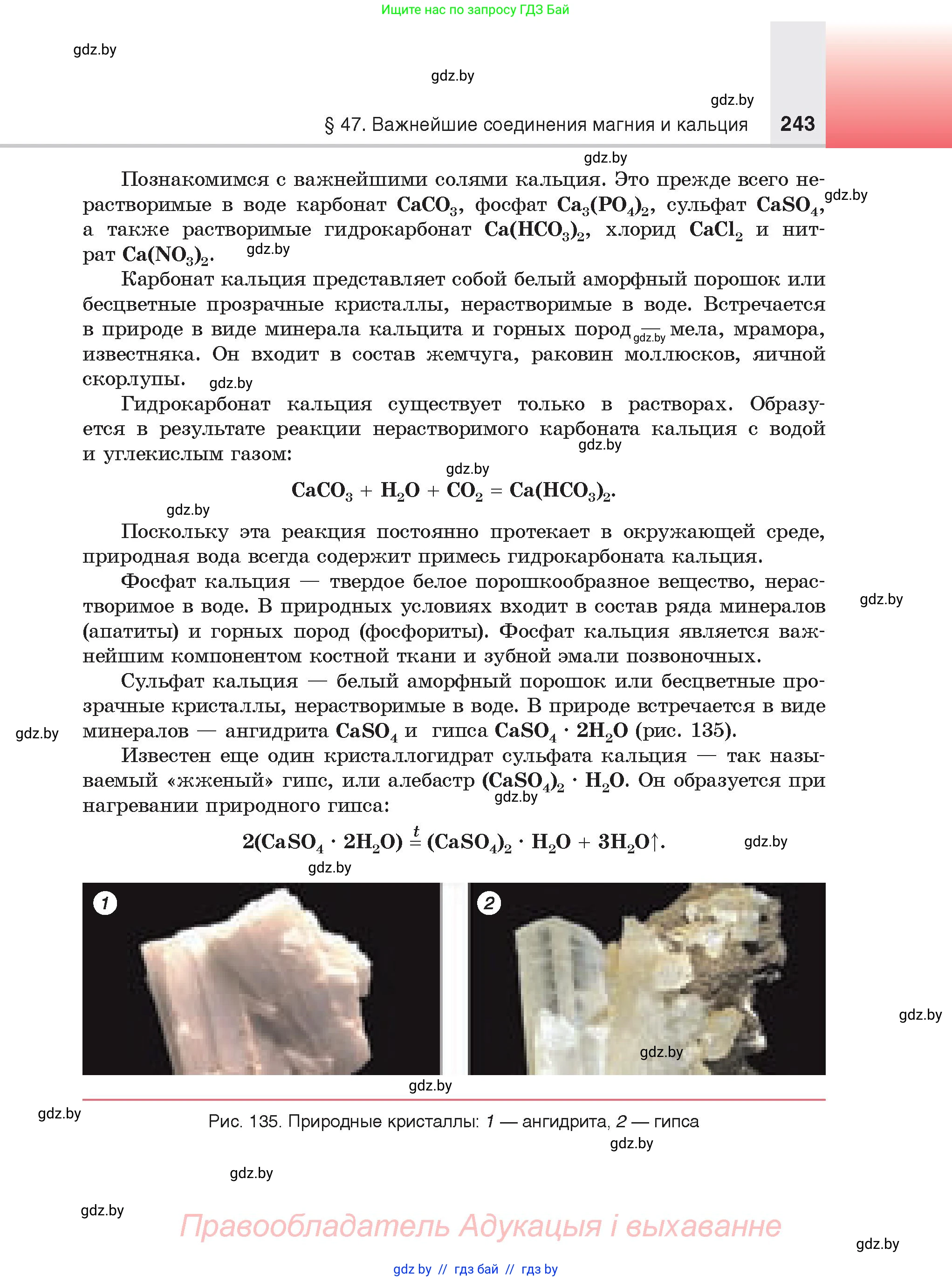 Химия, 9 класс Учебник, авторы: Шиманович Игорь Евгеньевич, Василевская Елена Ивановна, Красицкий Василий Анатольевич, Сечко Ольга Ивановна, Сечко Ольга Ивановна, издательство Адукацыя i выхаванне, Минск, 2025, зелёного цвета, страница 243