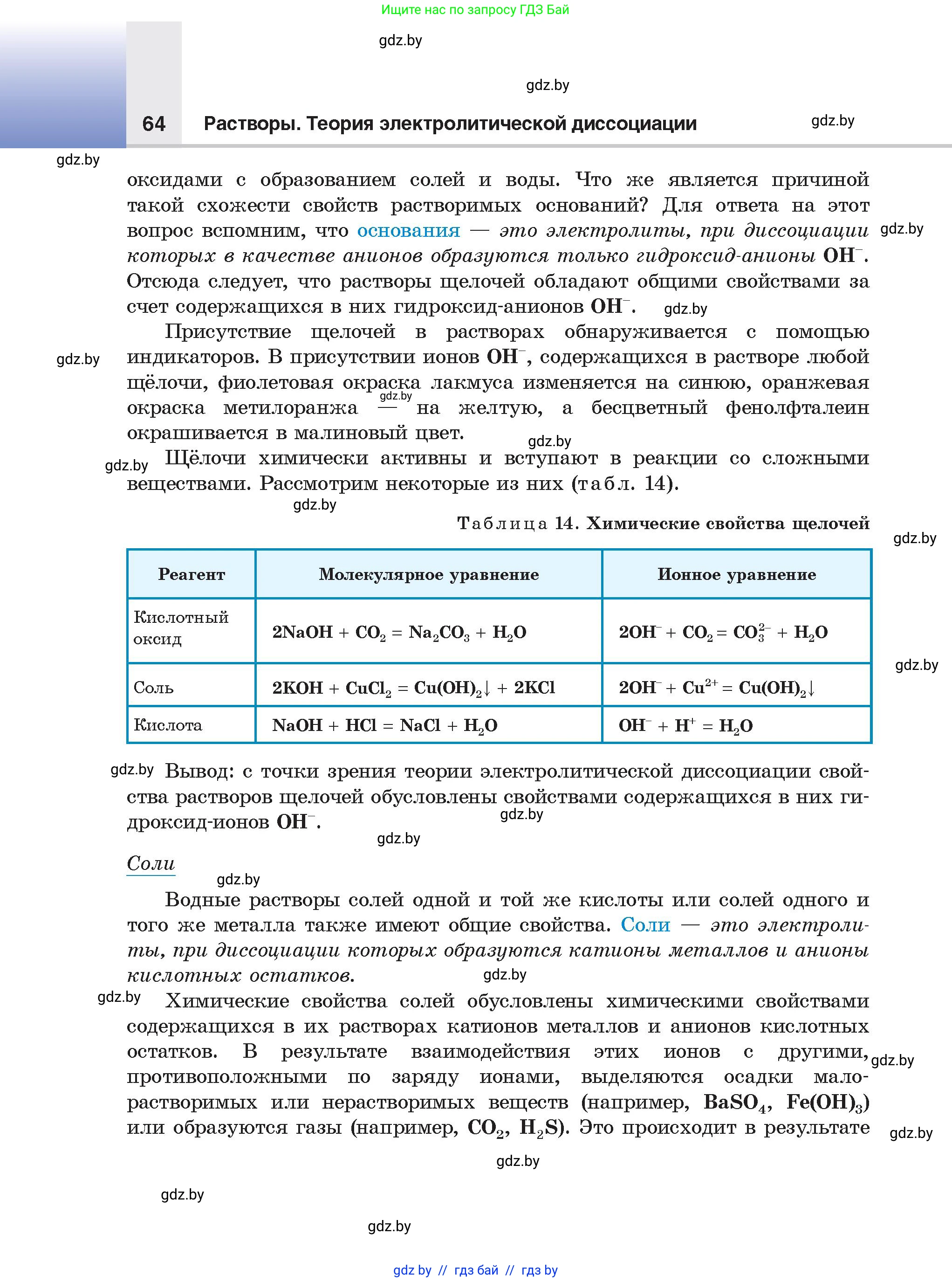 Химия, 9 класс Учебник, авторы: Шиманович Игорь Евгеньевич, Василевская Елена Ивановна, Красицкий Василий Анатольевич, Сечко Ольга Ивановна, Сечко Ольга Ивановна, издательство Адукацыя i выхаванне, Минск, 2025, зелёного цвета, страница 64