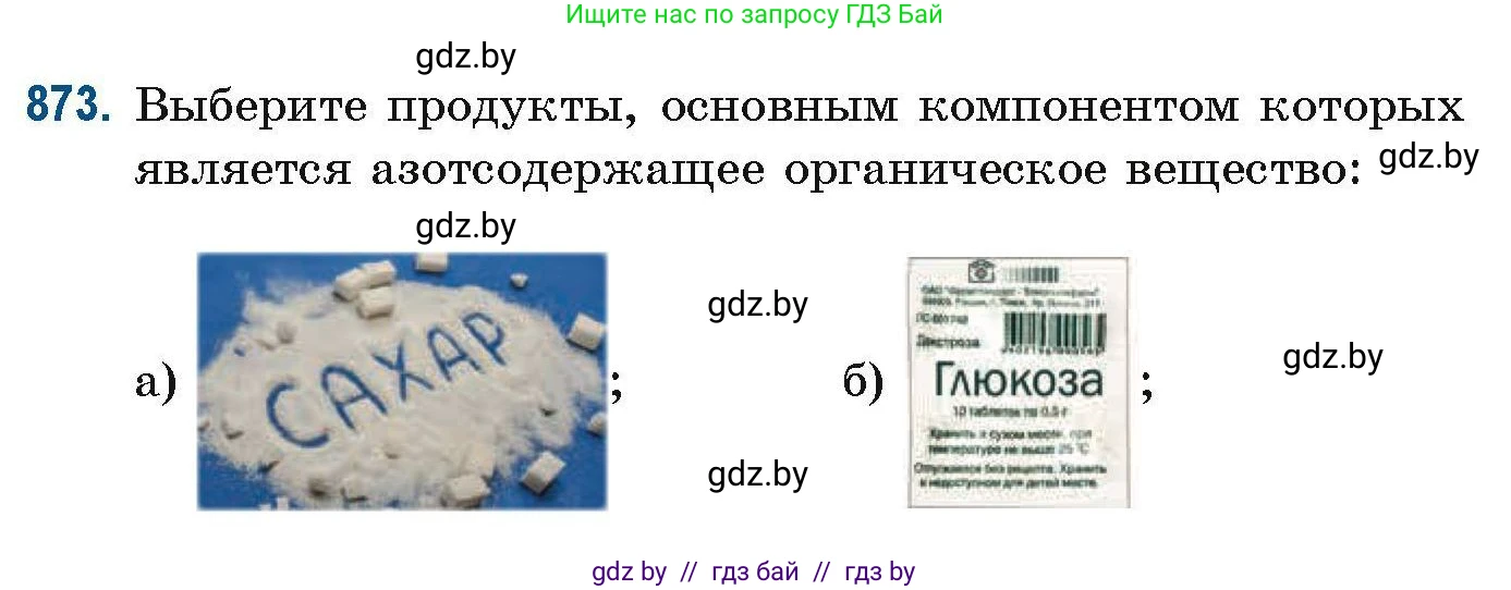 Химия, 10 класс Сборник задач, авторы: Матулис Вадим Эдвардович, Матулис Виталий Эдвардович, Колевич Татьяна Александровна, издательство Национальный институт образования, Минск, 2021, страница 206, номер 873, Условие