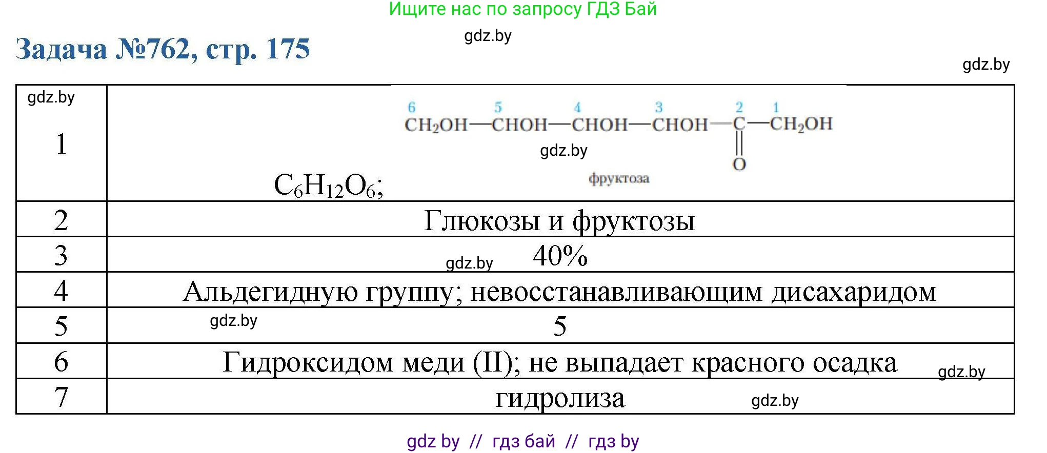 Химия, 10 класс Сборник задач, авторы: Матулис Вадим Эдвардович, Матулис Виталий Эдвардович, Колевич Татьяна Александровна, издательство Национальный институт образования, Минск, 2021, страница 175, номер 762, Решение