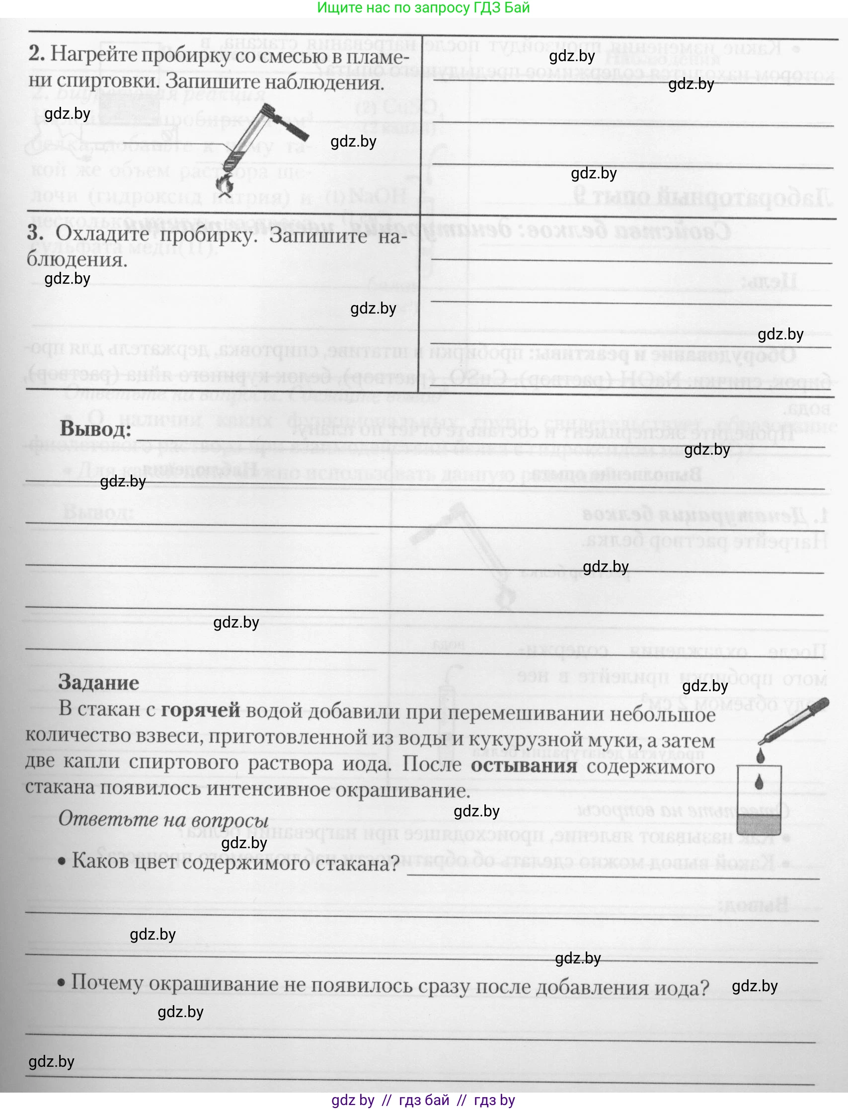 Химия, 10 класс Тетрадь для практических работ, автор: Борушко Ирина Ивановна, издательство Сэр-Вит, Минск, 2020, голубого цвета, Часть 2, страница 14, Условия (продолжение 2)