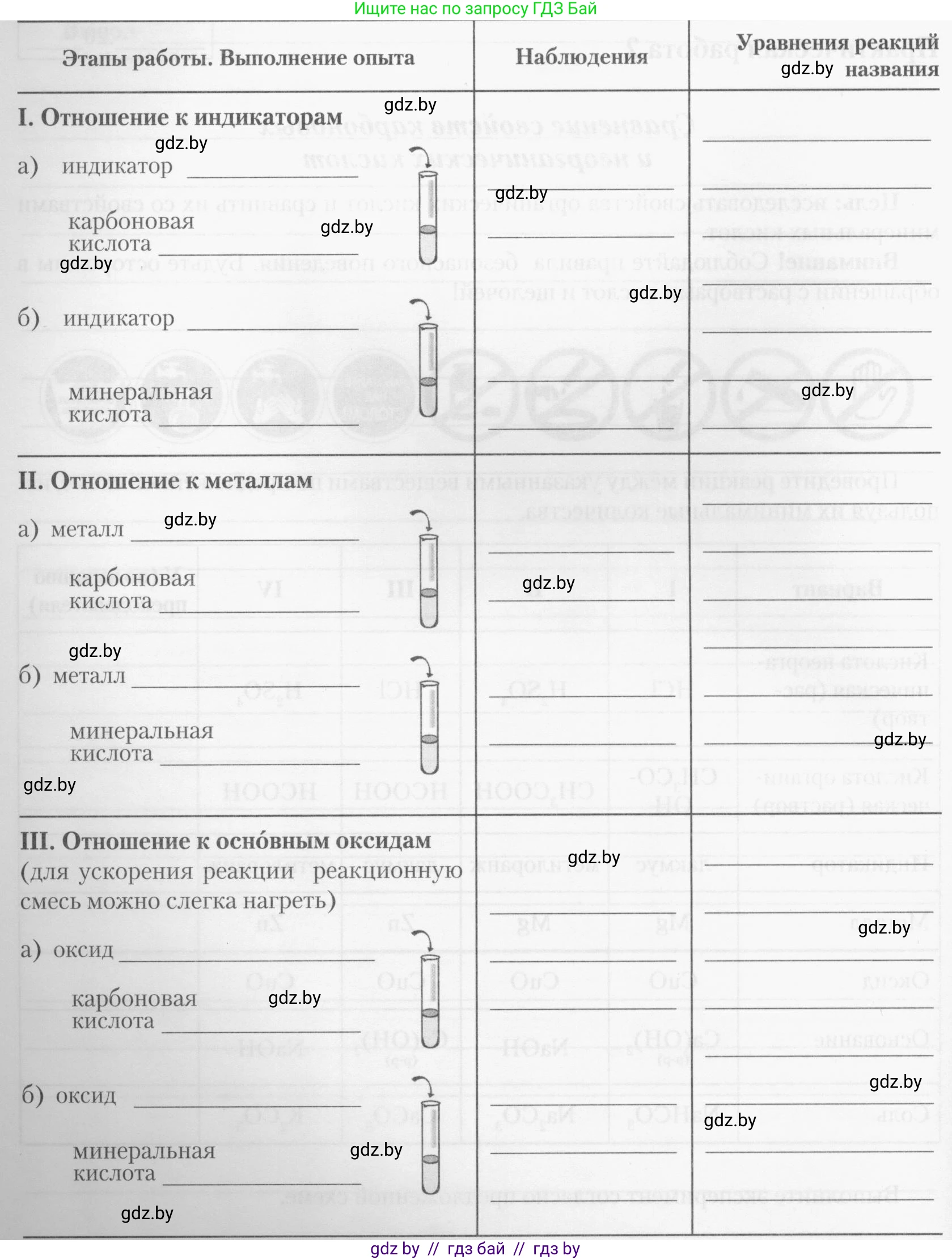 Химия, 10 класс Тетрадь для практических работ, автор: Борушко Ирина Ивановна, издательство Сэр-Вит, Минск, 2020, голубого цвета, Часть 1, страница 11, номер 1, Условия (продолжение 2)