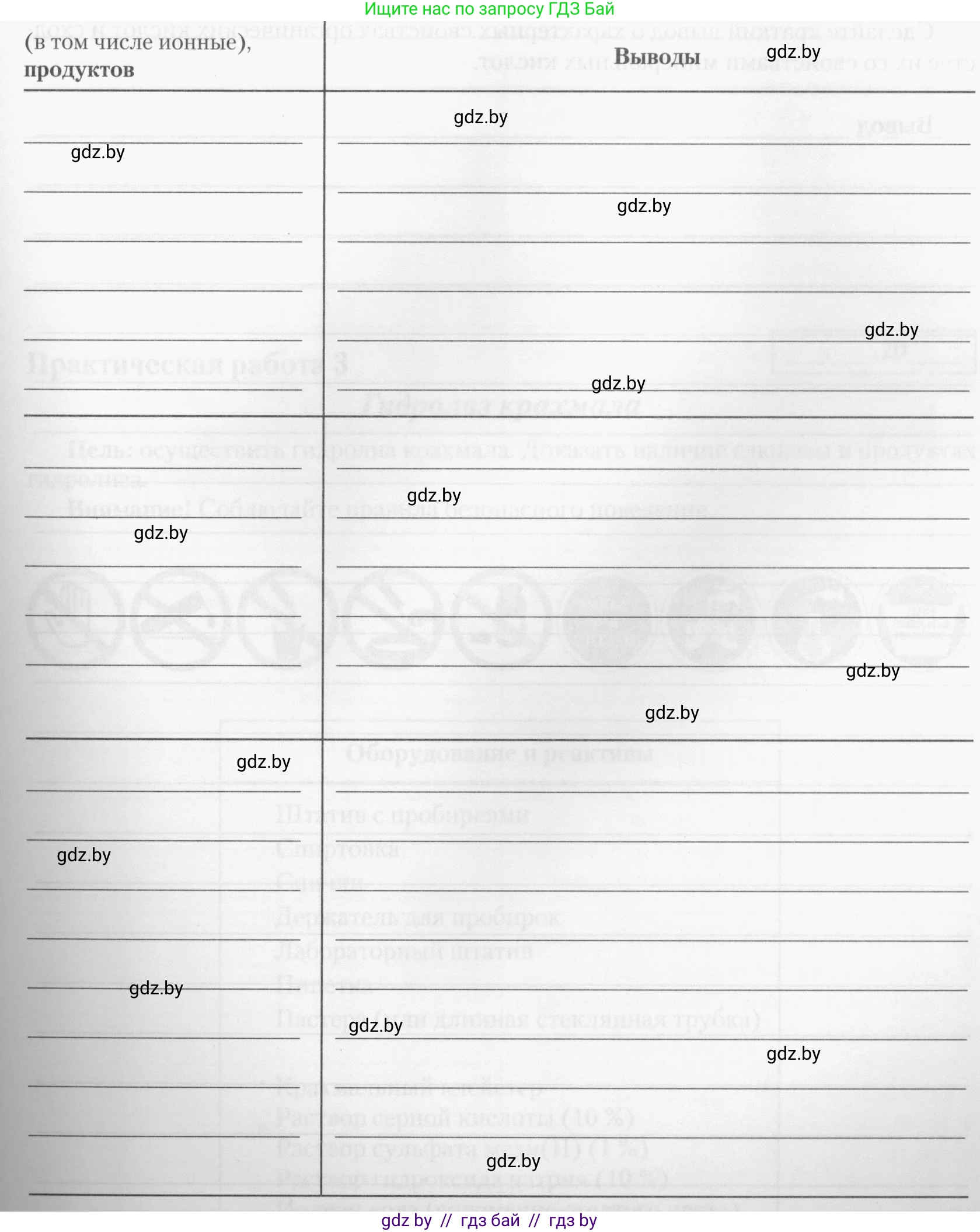 Химия, 10 класс Тетрадь для практических работ, автор: Борушко Ирина Ивановна, издательство Сэр-Вит, Минск, 2020, голубого цвета, Часть 1, страница 11, номер 1, Условия (продолжение 5)