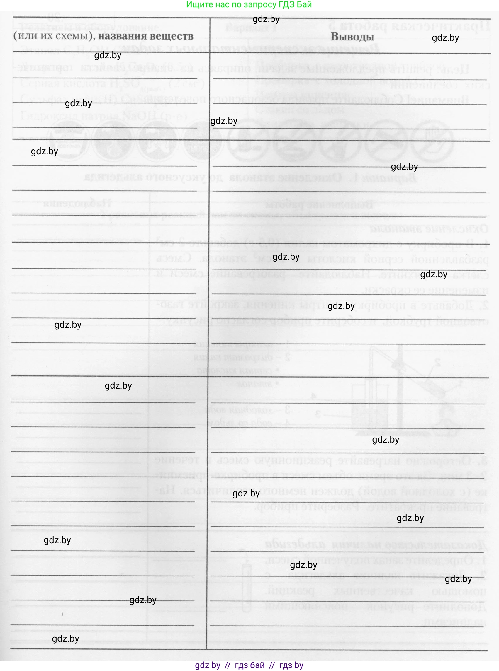 Химия, 10 класс Тетрадь для практических работ, автор: Борушко Ирина Ивановна, издательство Сэр-Вит, Минск, 2020, голубого цвета, Часть 1, страница 21, номер 2, Условия (продолжение 3)