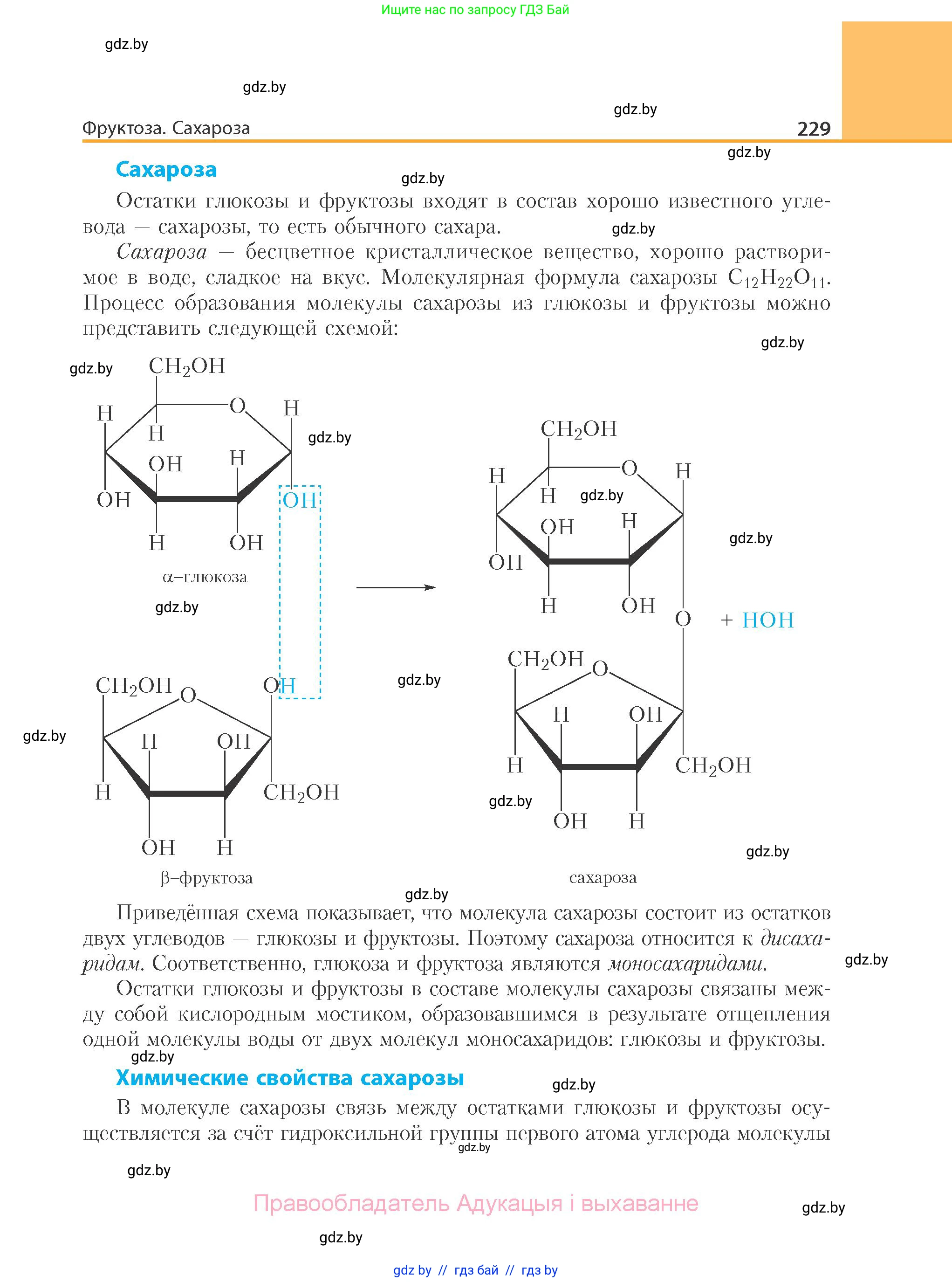 Химия, 10 класс Учебник, авторы: Колевич Татьяна Александровна, Матулис Вадим Эдвардович, Матулис Виталий Эдвардович, Варакса Игорь Николаевич, издательство Адукацыя i выхаванне, Минск, 2019, страница 229