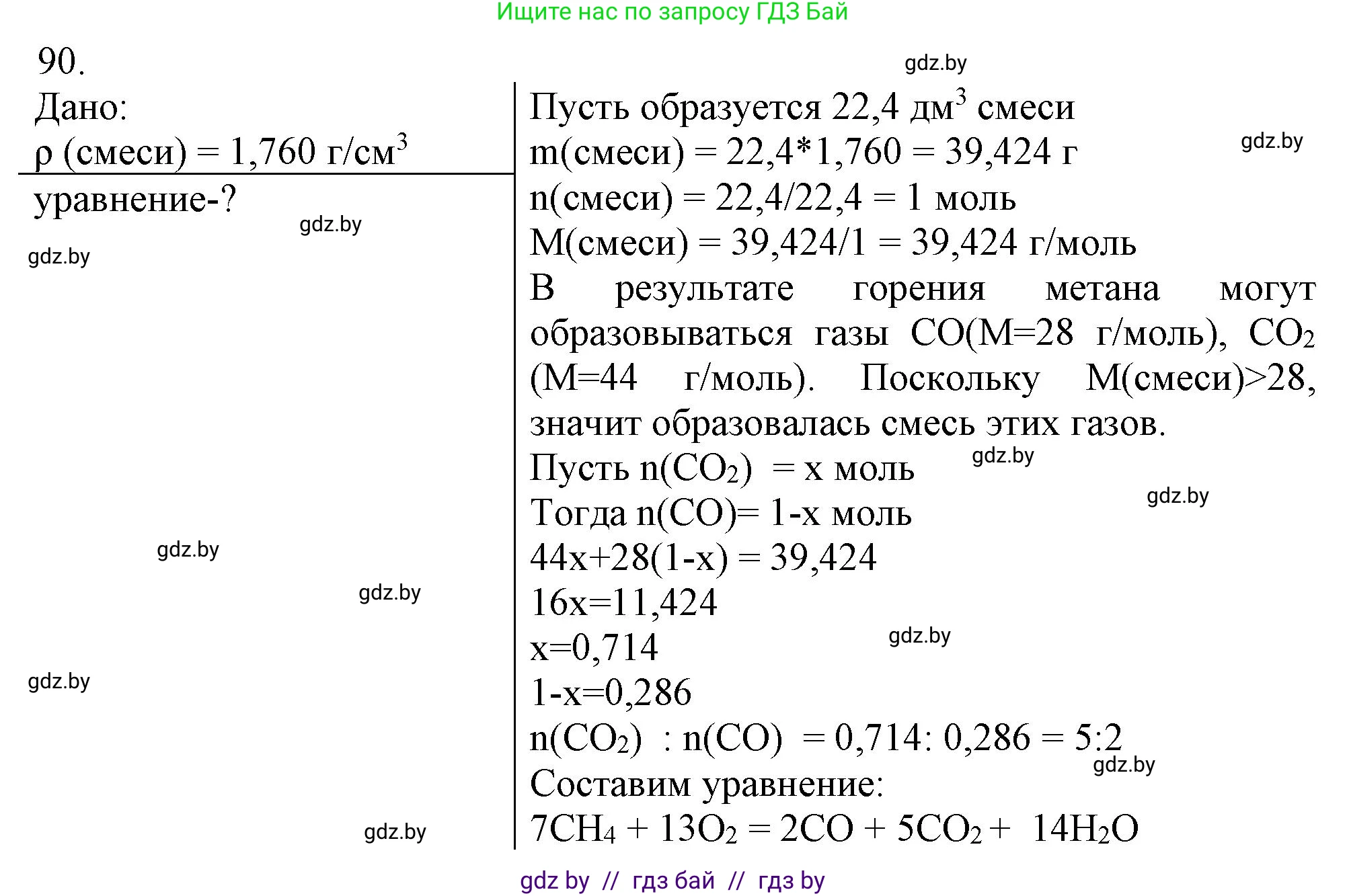 Химия, 11 класс Сборник задач, авторы: Хвалюк Виктор Николаевич, Резяпкин Виктор Ильич, издательство Адукацыя i выхаванне, Минск, 2023, зелёного цвета, страница 21, номер 90, Решение