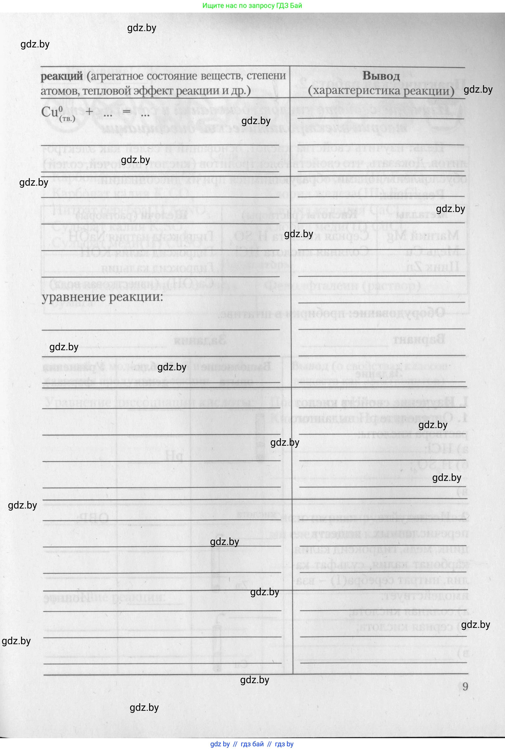 Химия, 11 класс Тетрадь для практических работ, автор: Борушко Ирина Ивановна, издательство Сэр-Вит, Минск, 2022, оранжевого цвета, страница 9