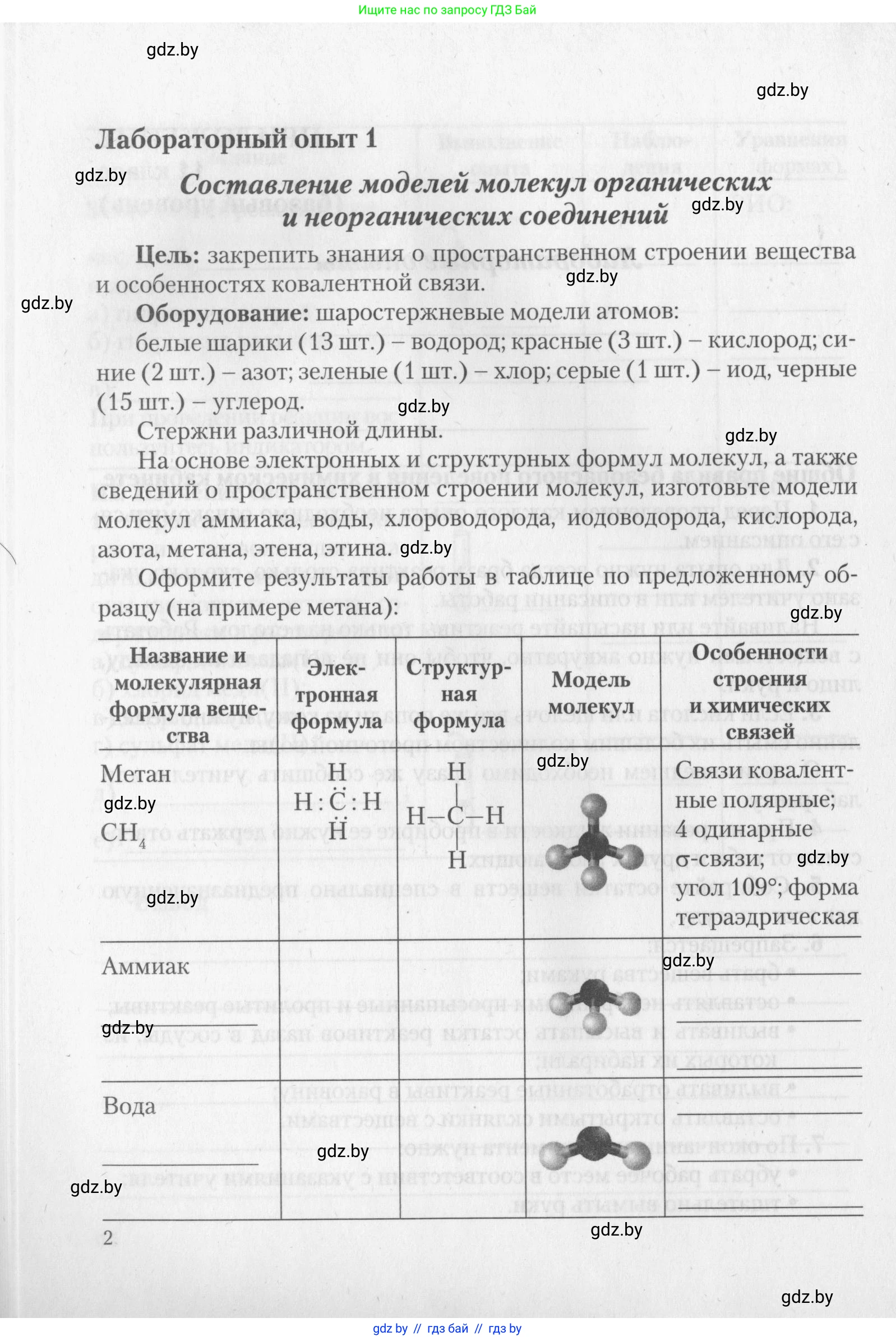 Химия, 11 класс Тетрадь для практических работ, автор: Борушко Ирина Ивановна, издательство Сэр-Вит, Минск, 2022, оранжевого цвета, Часть 2, страница 2