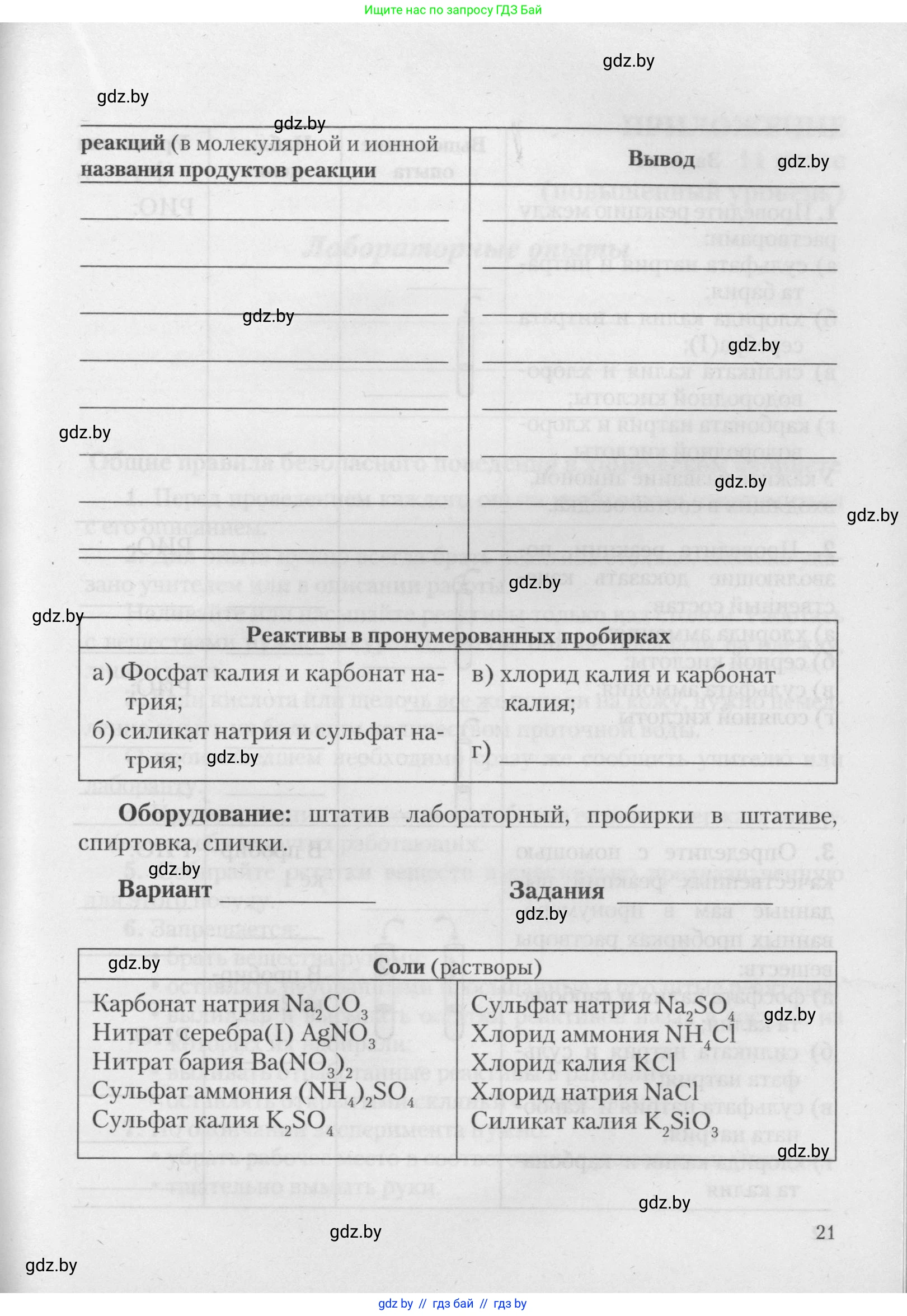 Химия, 11 класс Тетрадь для практических работ, автор: Борушко Ирина Ивановна, издательство Сэр-Вит, Минск, 2021, розового цвета, Часть 2, страница 21