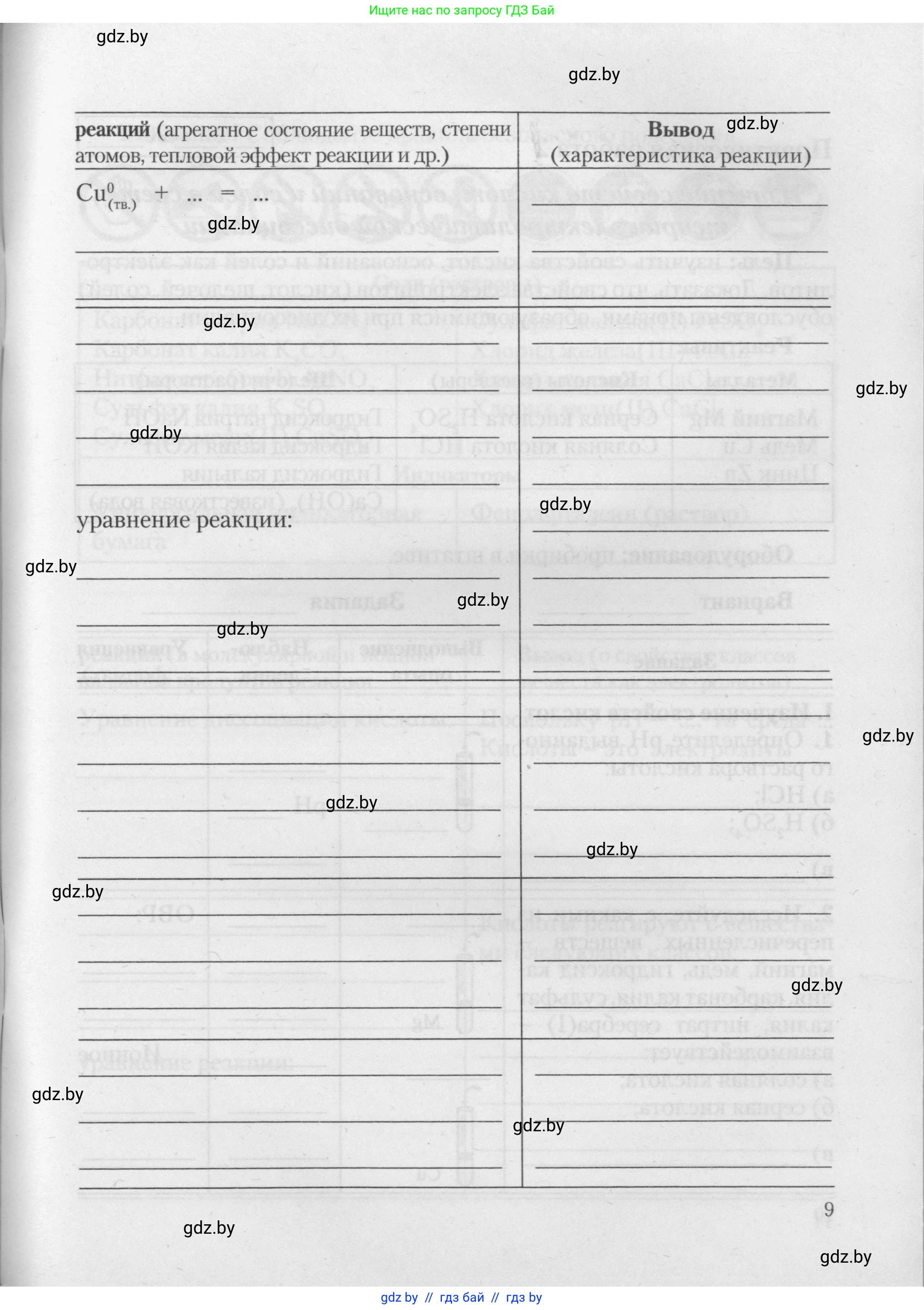 Химия, 11 класс Тетрадь для практических работ, автор: Борушко Ирина Ивановна, издательство Сэр-Вит, Минск, 2021, розового цвета, страница 9