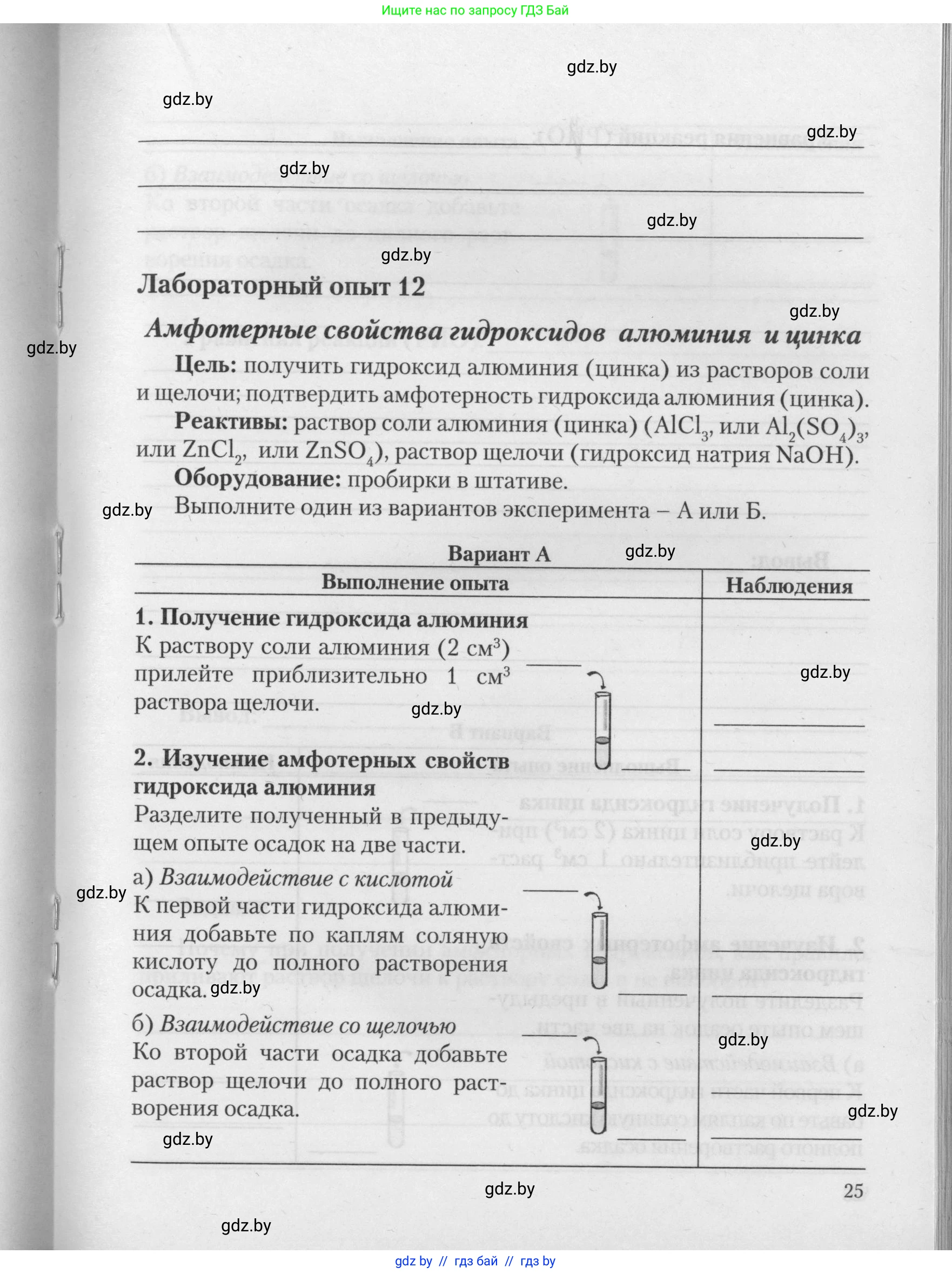 Химия, 11 класс Тетрадь для практических работ, автор: Борушко Ирина Ивановна, издательство Сэр-Вит, Минск, 2021, розового цвета, Часть 2, страница 25