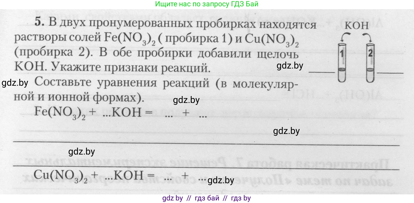 Химия, 11 класс Тетрадь для практических работ, автор: Борушко Ирина Ивановна, издательство Сэр-Вит, Минск, 2021, розового цвета, Часть 2, страница 43, номер 5, Условия
