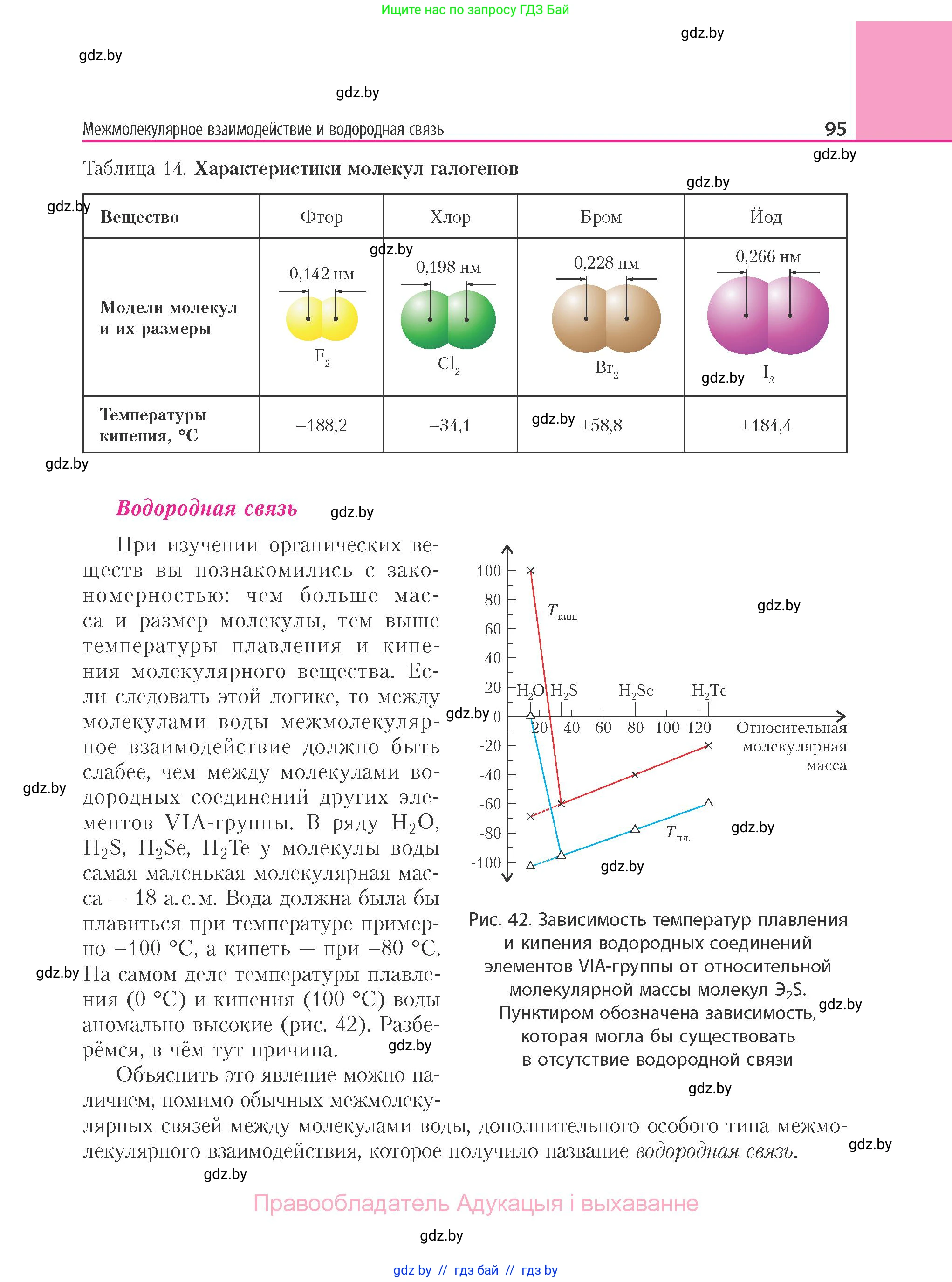 Химия, 11 класс Учебник, авторы: Мычко Дмитрий Иванович, Прохоревич Константин Николаевич, Борушко Ирина Ивановна, издательство Адукацыя i выхаванне, Минск, 2021, зелёного цвета, страница 95