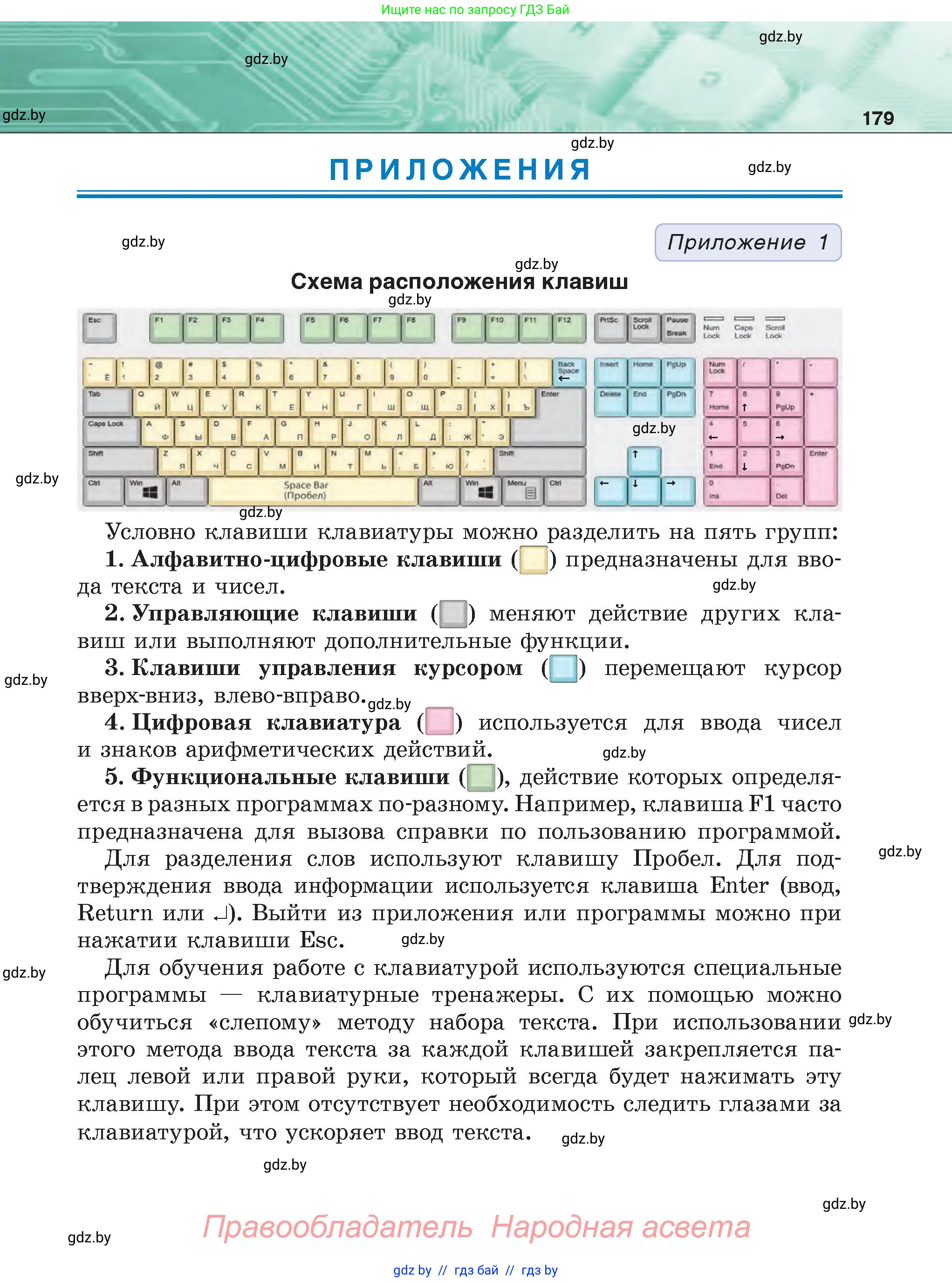 Информатика, 6 класс Учебник, авторы: Котов Владимир Михайлович, Макарова Нина Петровна, Лапо Анжелика Ивановна, Войтехович Елена Николаевна, издательство Народная асвета, Минск, 2024, бирюзового цвета, страница 179