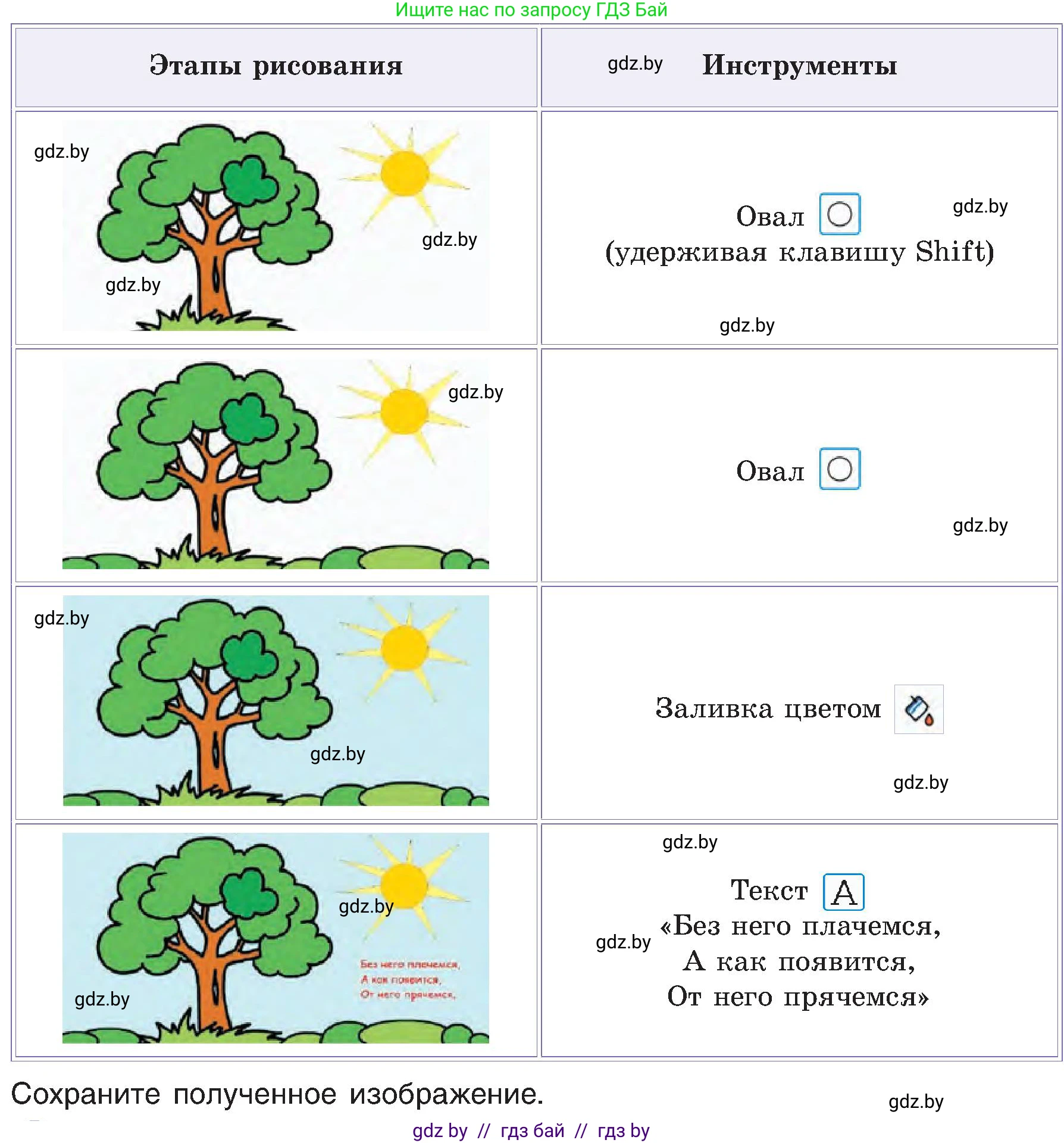Информатика, 6 класс Учебник, авторы: Котов Владимир Михайлович, Макарова Нина Петровна, Лапо Анжелика Ивановна, Войтехович Елена Николаевна, издательство Народная асвета, Минск, 2024, бирюзового цвета, страница 48, номер 3, Условие (продолжение 2)