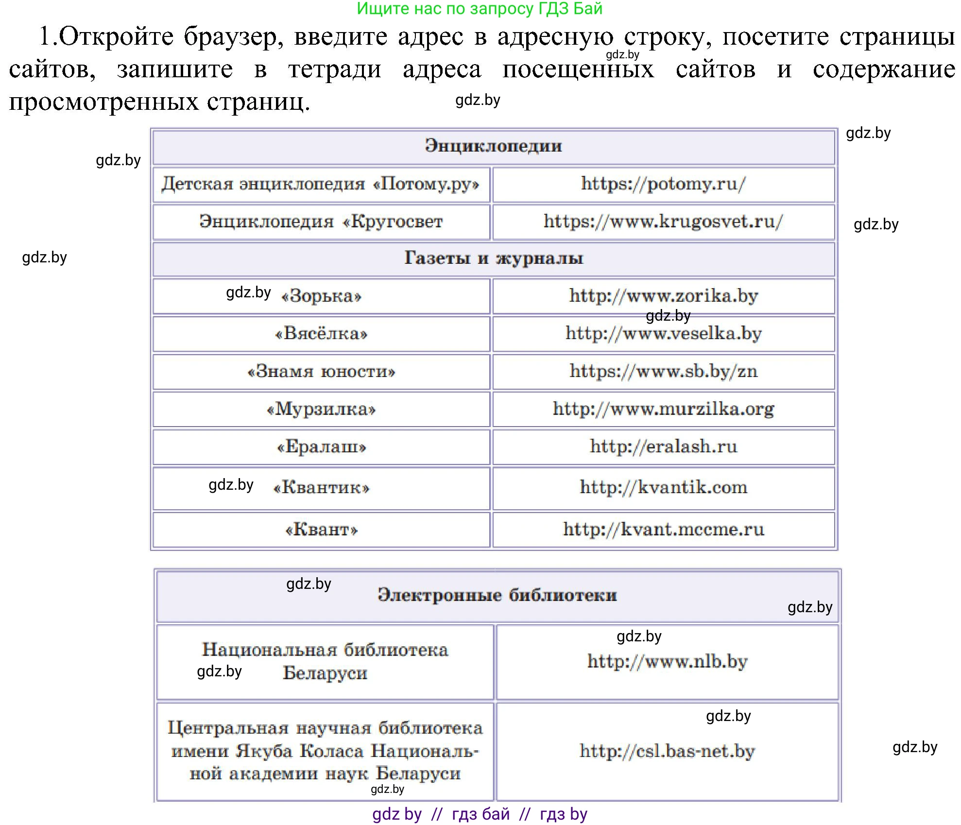 Информатика, 6 класс Учебник, авторы: Котов Владимир Михайлович, Макарова Нина Петровна, Лапо Анжелика Ивановна, Войтехович Елена Николаевна, издательство Народная асвета, Минск, 2024, бирюзового цвета, страница 167, номер 1, Решение