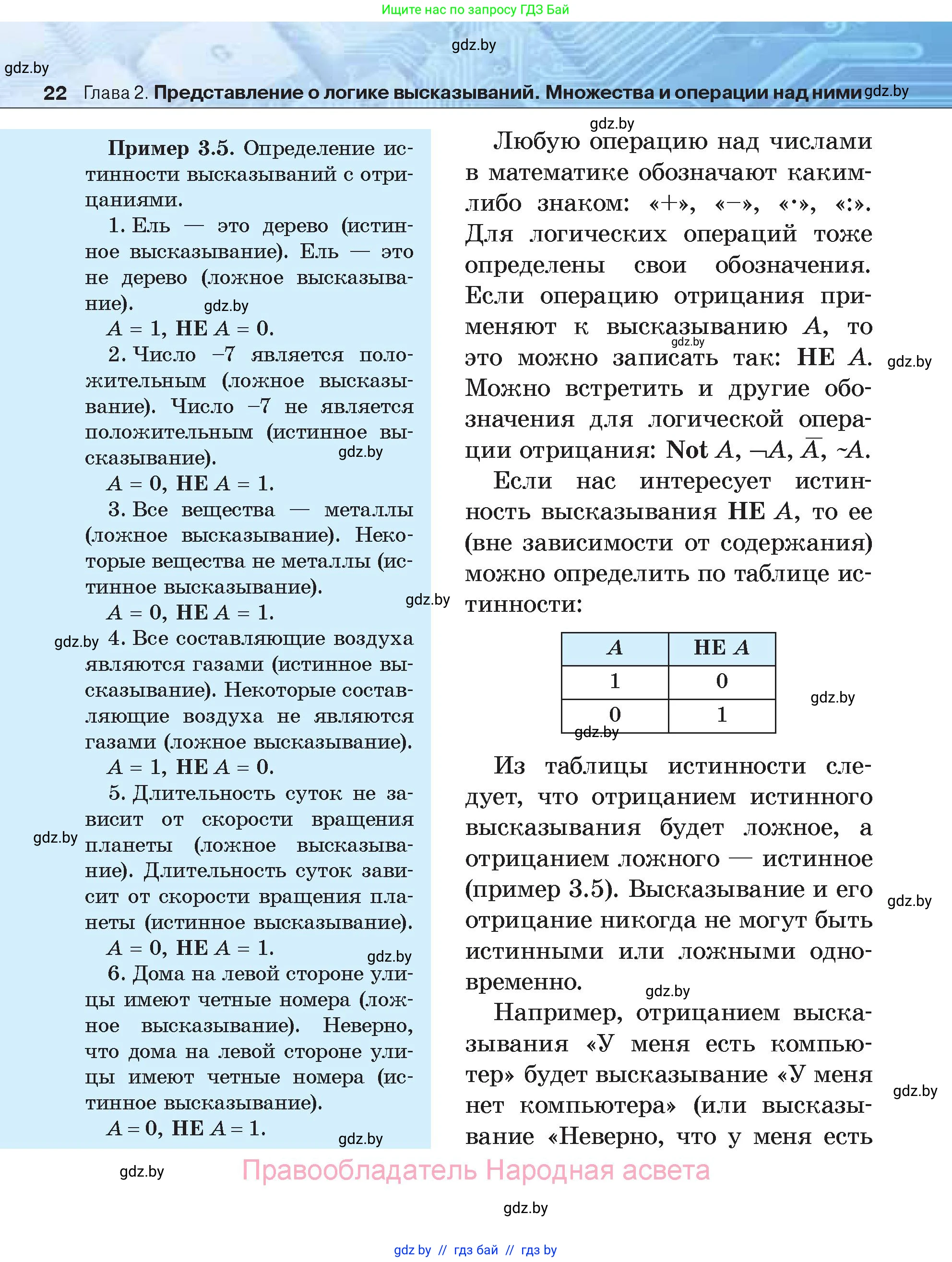 Информатика, 7 класс Учебник, авторы: Котов Владимир Михайлович, Лапо Анжелика Ивановна, Войтехович Елена Николаевна, издательство Народная асвета, Минск, 2017, страница 22