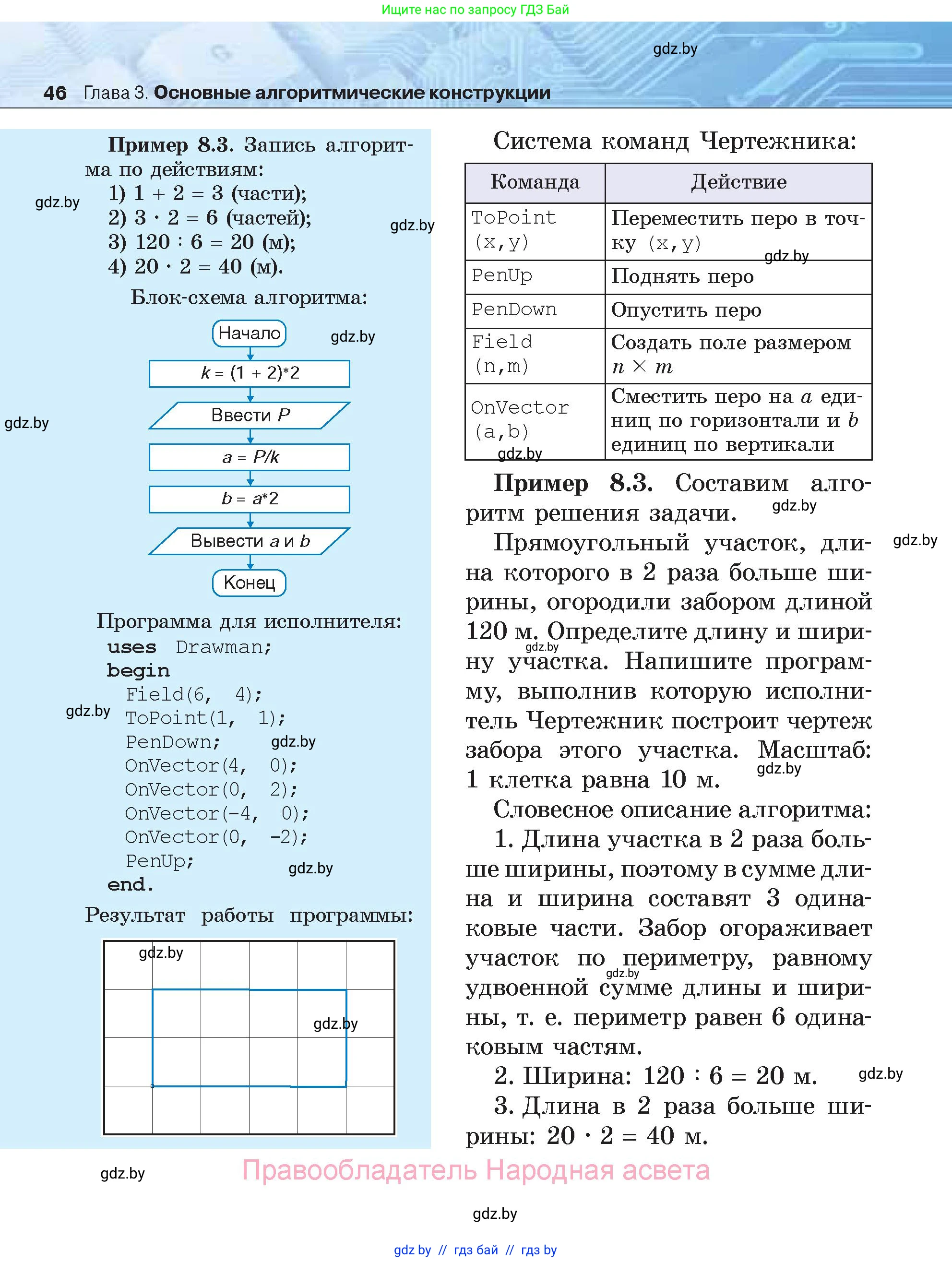 Информатика, 7 класс Учебник, авторы: Котов Владимир Михайлович, Лапо Анжелика Ивановна, Войтехович Елена Николаевна, издательство Народная асвета, Минск, 2017, страница 46