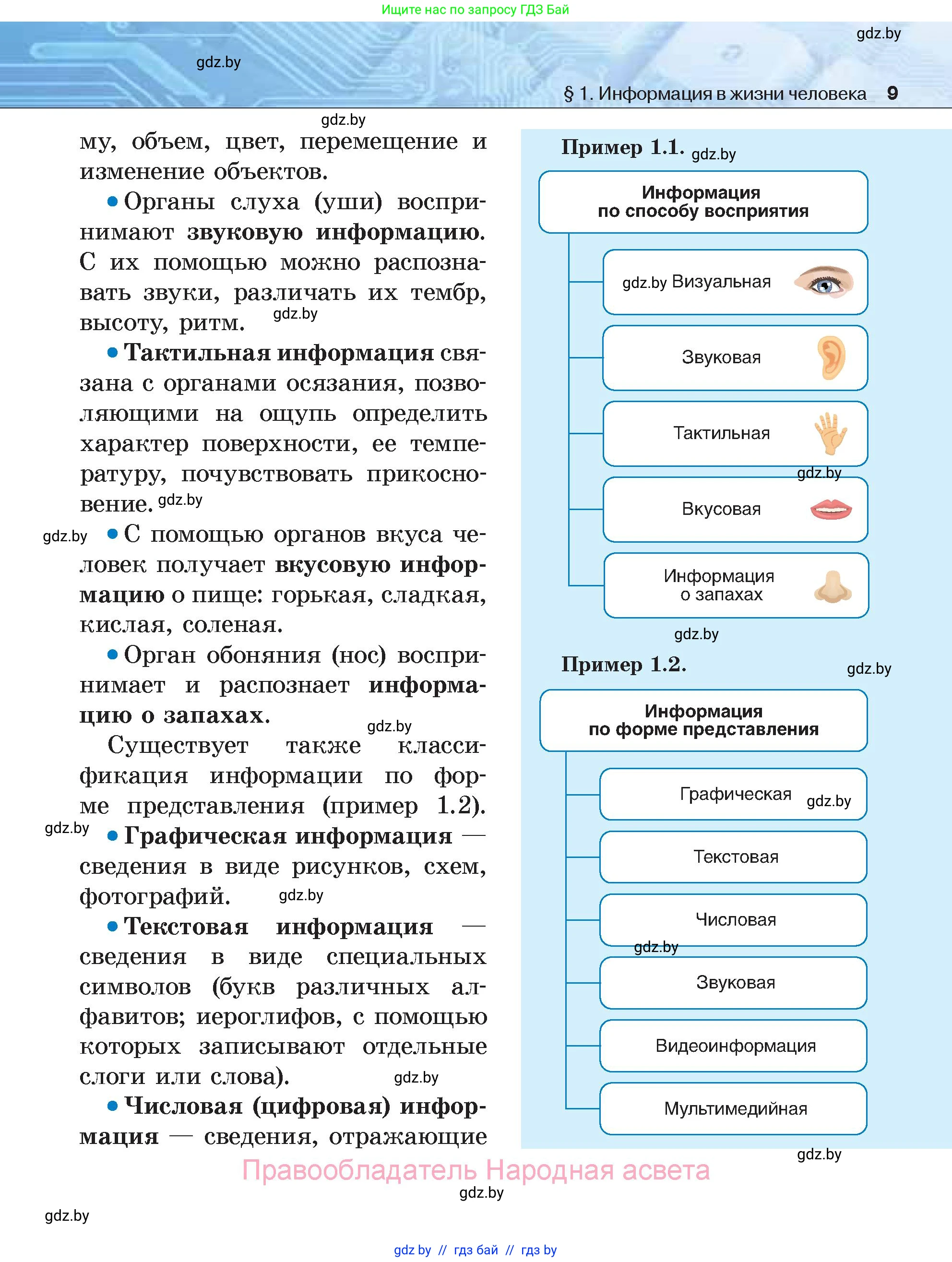Информатика, 7 класс Учебник, авторы: Котов Владимир Михайлович, Лапо Анжелика Ивановна, Войтехович Елена Николаевна, издательство Народная асвета, Минск, 2017, страница 9