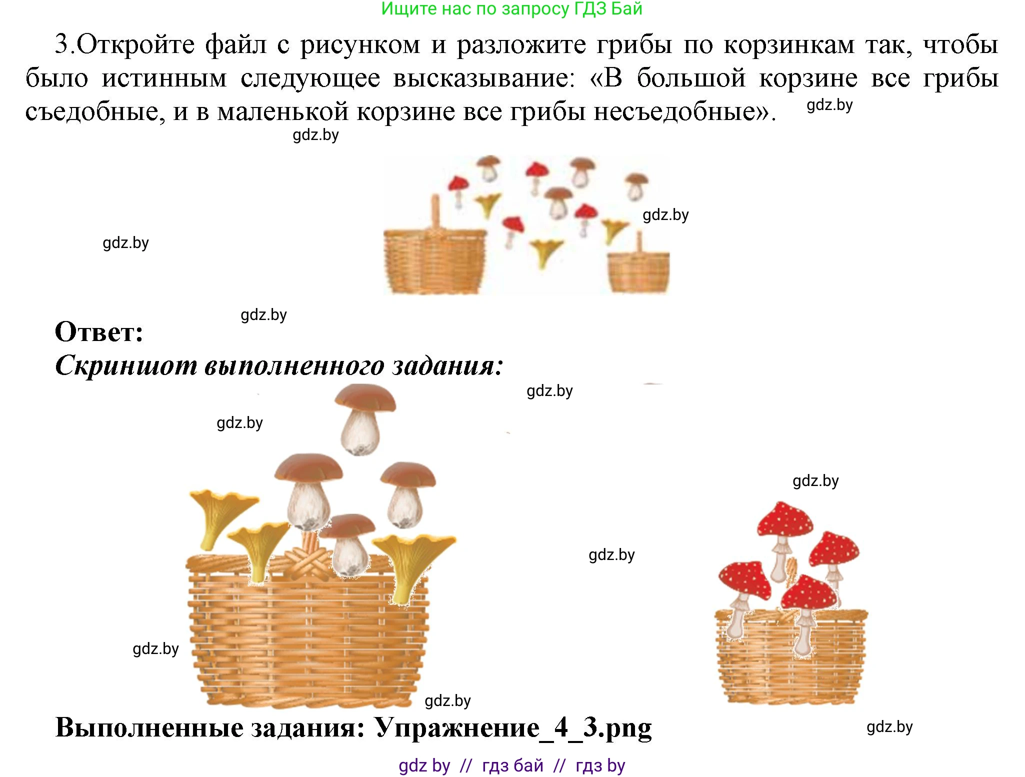 Информатика, 7 класс Учебник, авторы: Котов Владимир Михайлович, Лапо Анжелика Ивановна, Войтехович Елена Николаевна, издательство Народная асвета, Минск, 2017, страница 30, номер 3, Решение