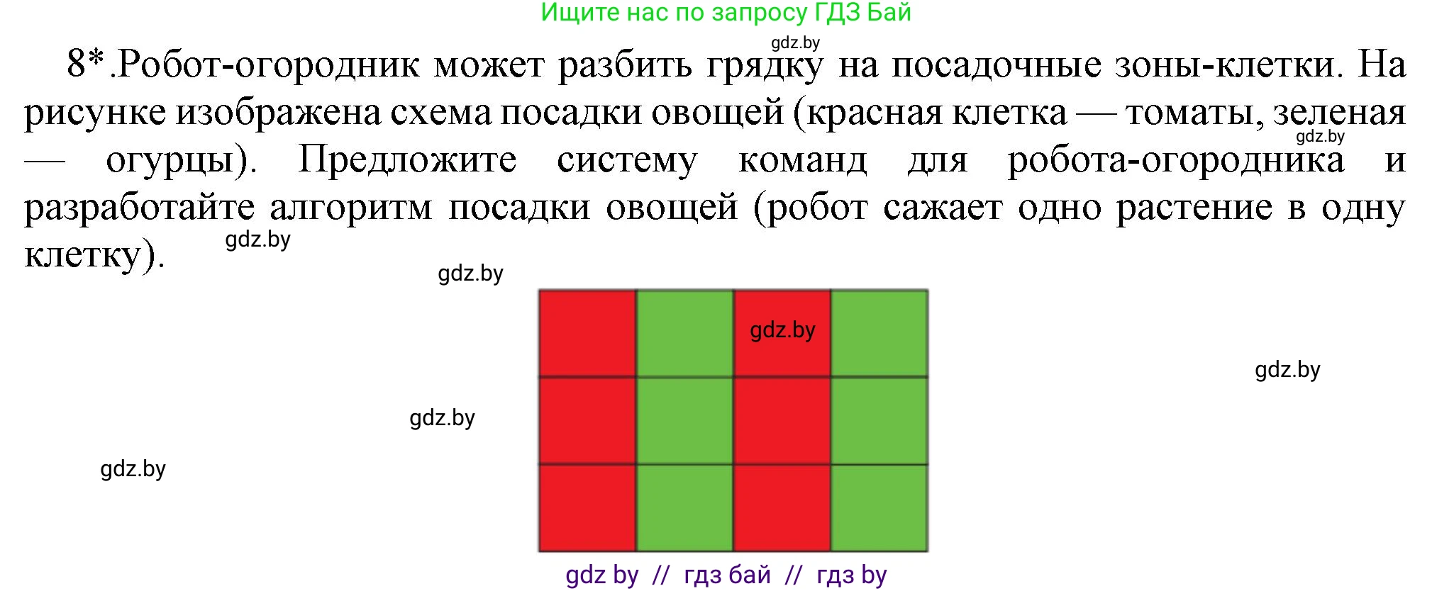 Информатика, 7 класс Учебник, авторы: Котов Владимир Михайлович, Лапо Анжелика Ивановна, Войтехович Елена Николаевна, издательство Народная асвета, Минск, 2017, страница 61, номер 8, Решение