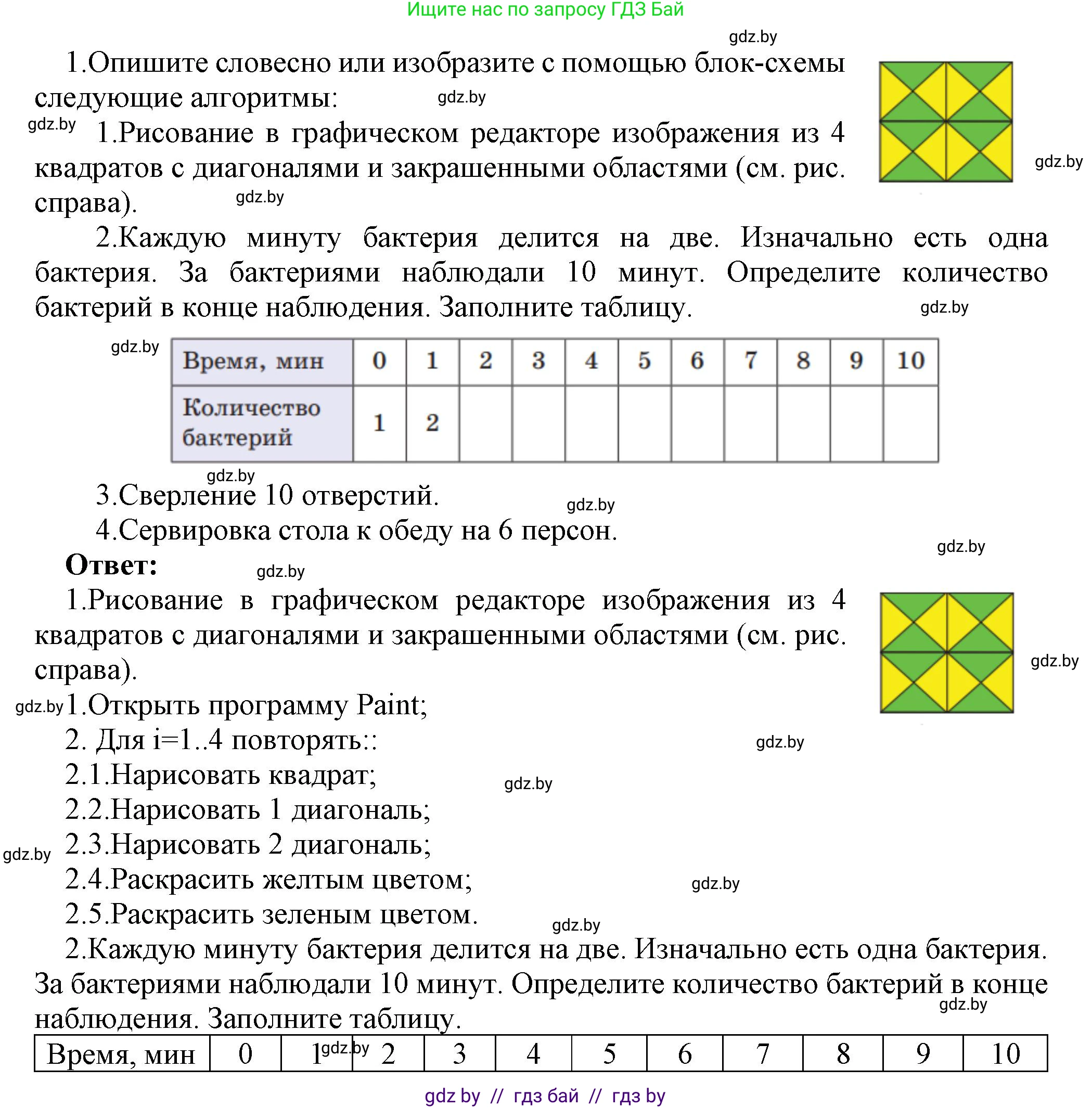 Информатика, 7 класс Учебник, авторы: Котов Владимир Михайлович, Лапо Анжелика Ивановна, Войтехович Елена Николаевна, издательство Народная асвета, Минск, 2017, страница 66, номер 1, Решение