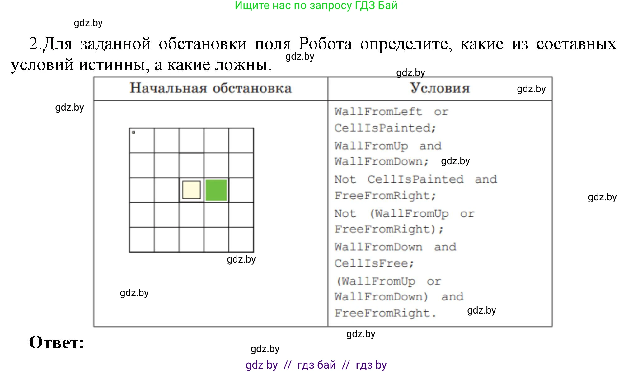 Информатика, 7 класс Учебник, авторы: Котов Владимир Михайлович, Лапо Анжелика Ивановна, Войтехович Елена Николаевна, издательство Народная асвета, Минск, 2017, страница 82, номер 2, Решение