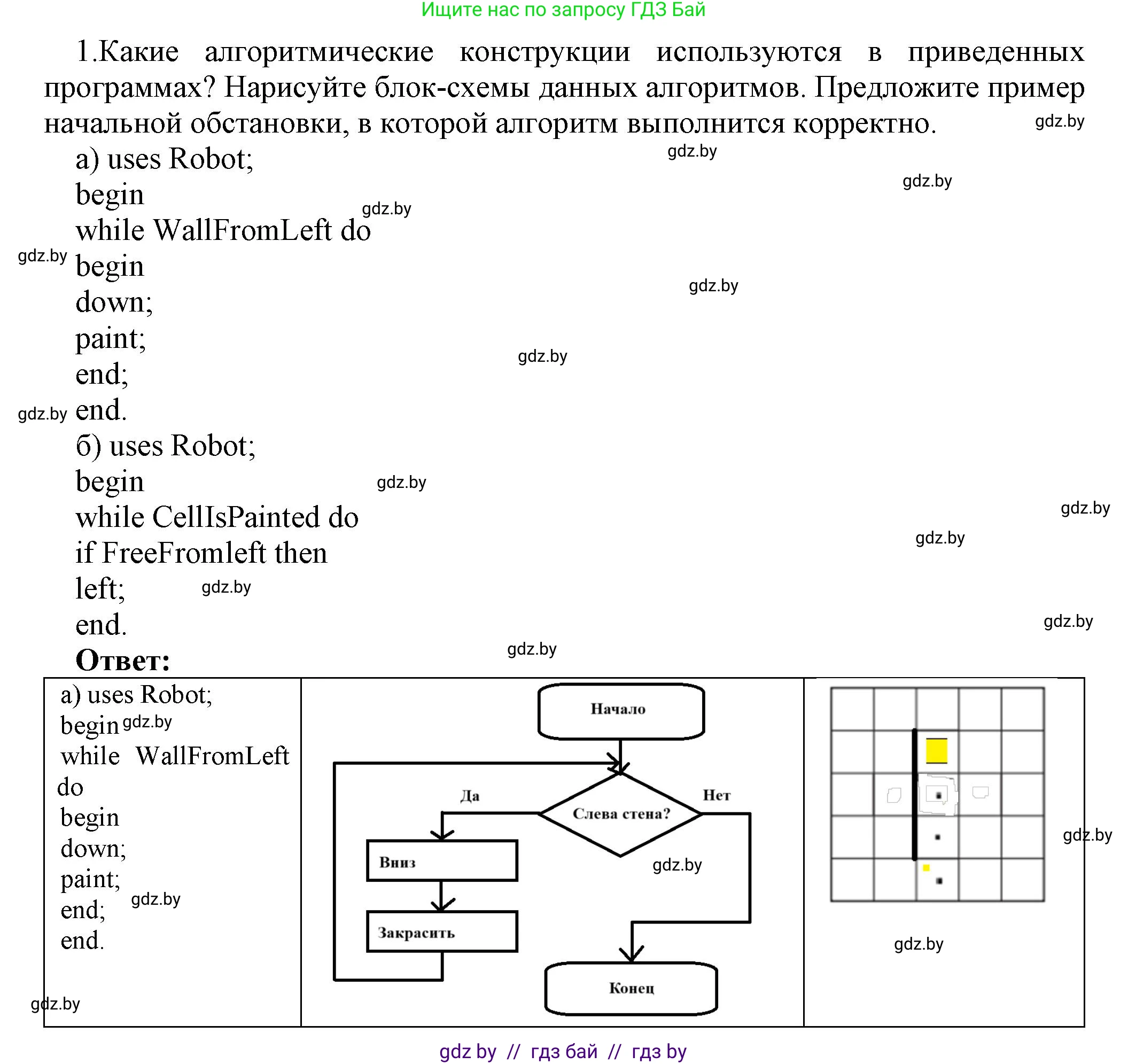 Информатика, 7 класс Учебник, авторы: Котов Владимир Михайлович, Лапо Анжелика Ивановна, Войтехович Елена Николаевна, издательство Народная асвета, Минск, 2017, страница 86, номер 1, Решение