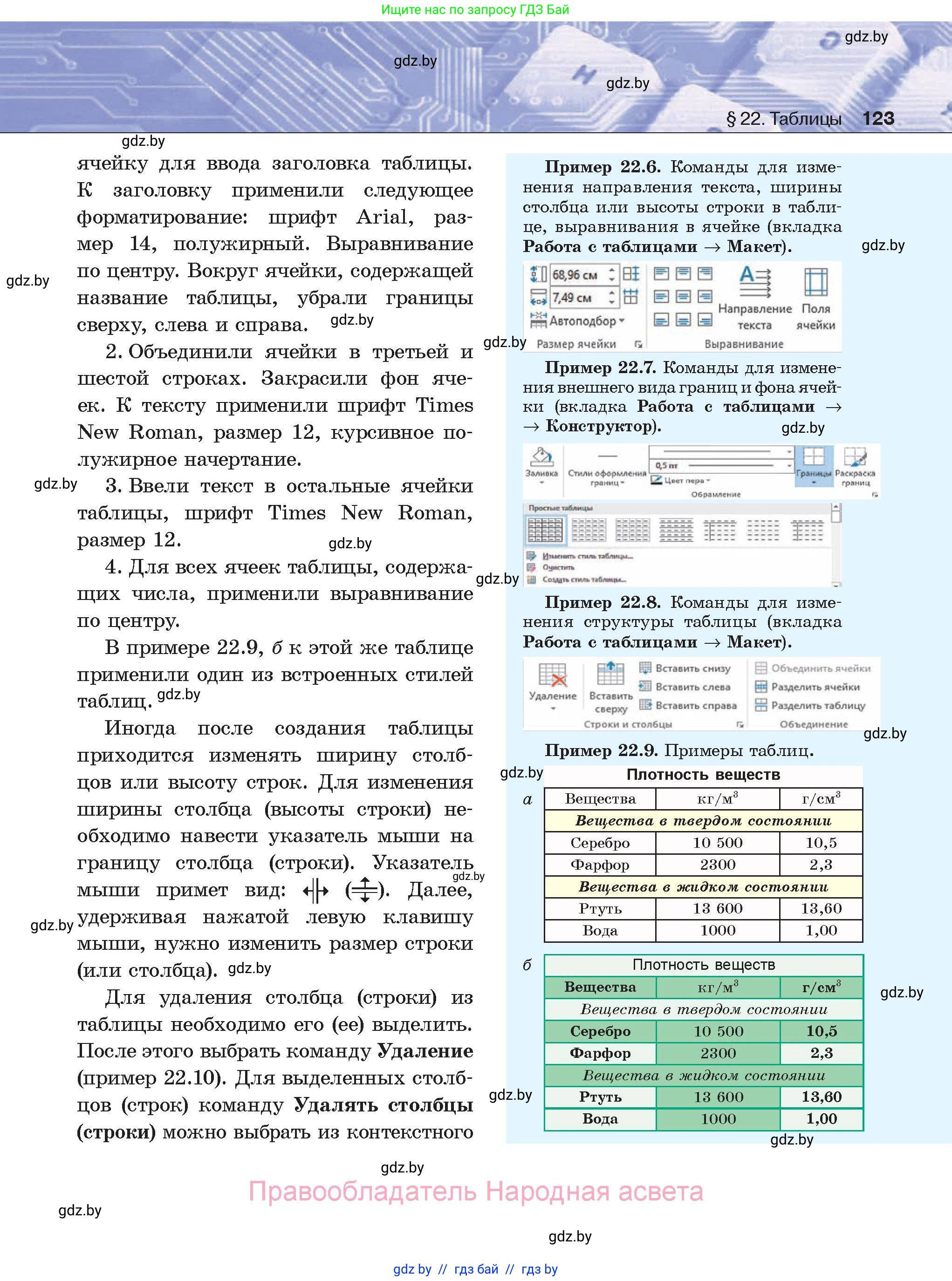 Информатика, 8 класс Учебник, авторы: Котов Владимир Михайлович, Лапо Анжелика Ивановна, Быкадоров Юрий Александрович, Войтехович Елена Николаевна, издательство Народная асвета, Минск, 2018, страница 123